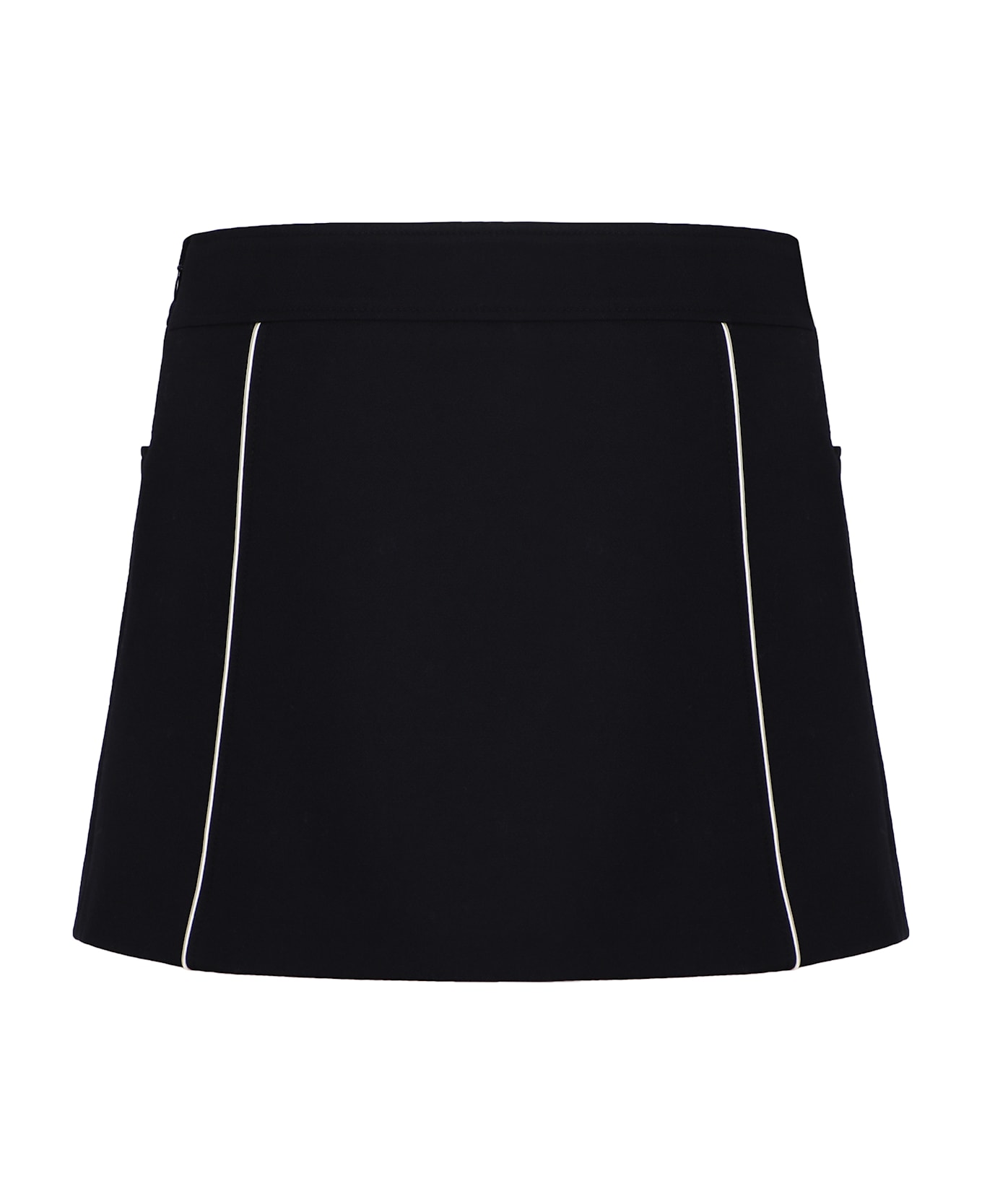 Celine Wool Mini Skirt - blue