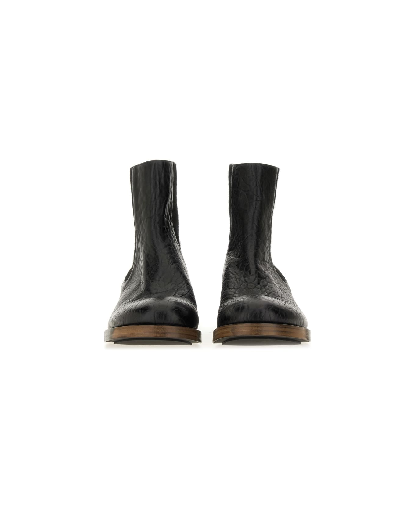 Uma Wang Leather Boot - BLACK