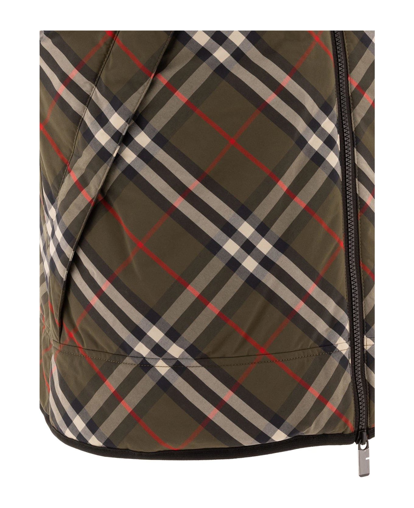 Burberry Checked Zip-up Padded Gilet - Loch ip check