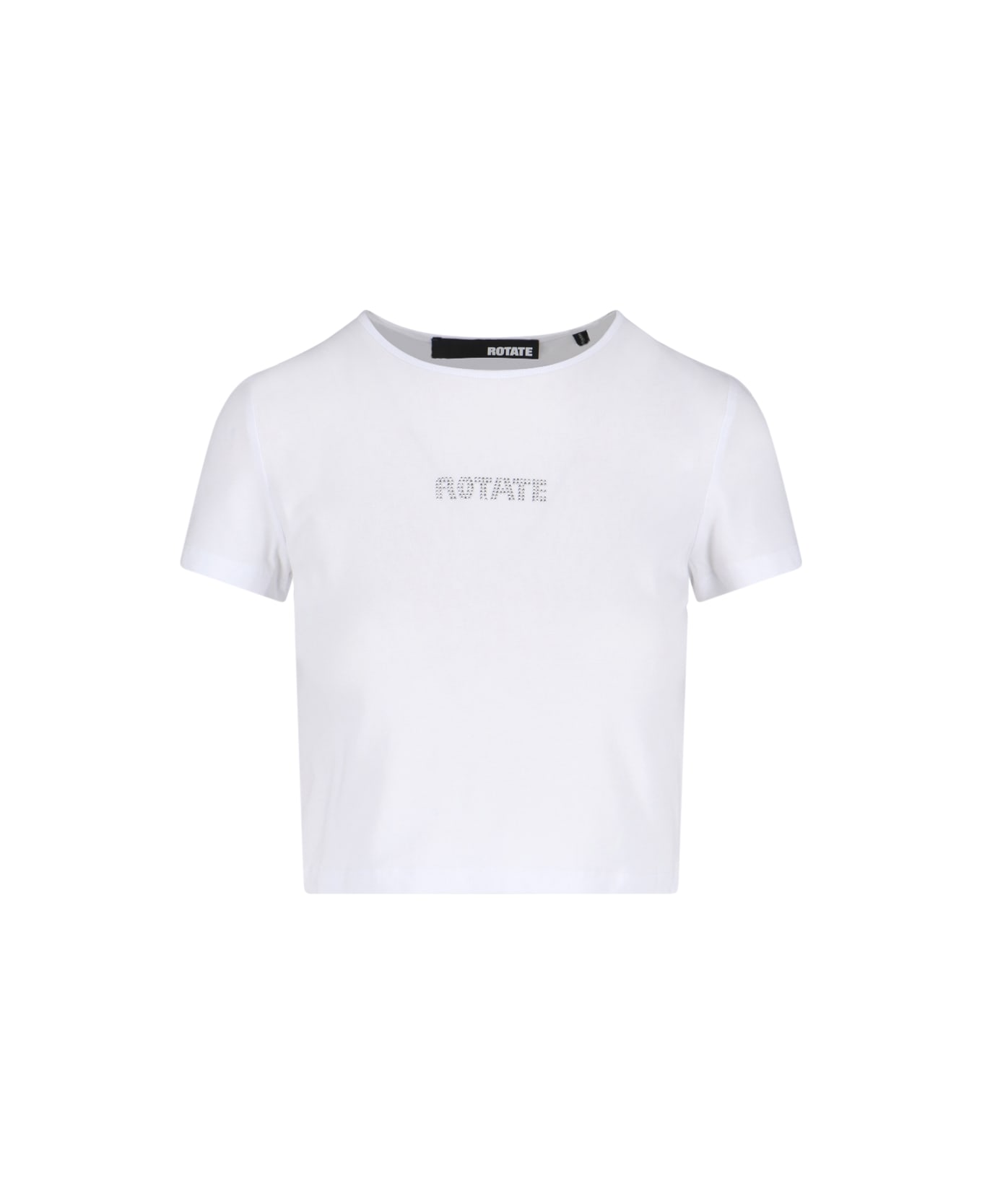 Rotate by Birger Christensen Logo Crop T-shirt - White