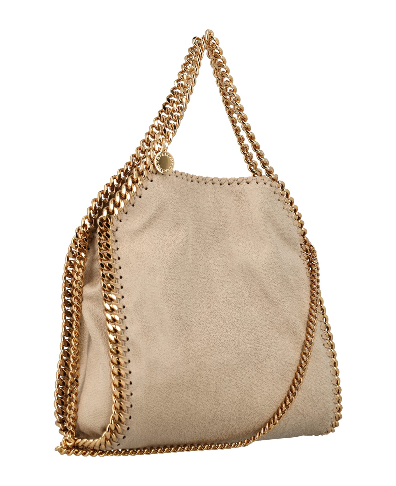 Stella McCartney Falabella Mini Tote Bag With Gold-chain - BUTTER CREAM