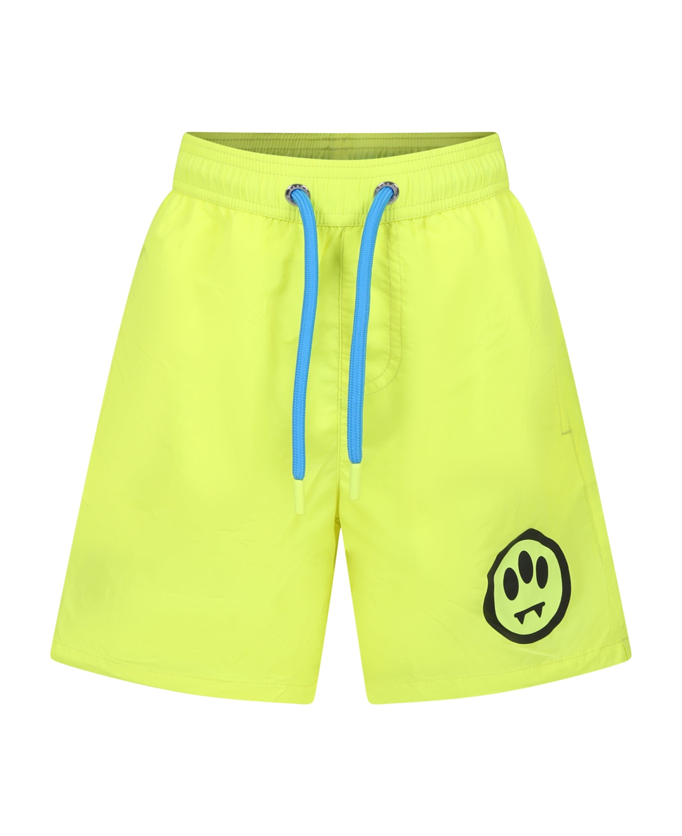 Barrow Yellow Swim Shorts For Boy With Smiley - Yellow 水着
