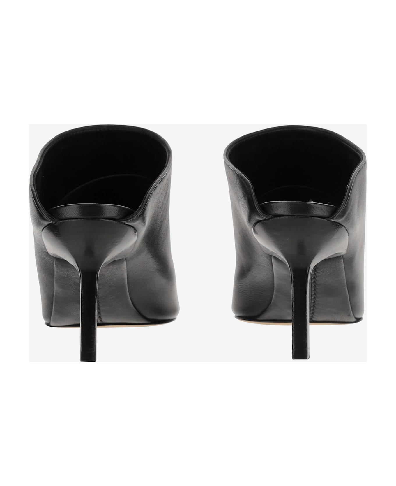 Armarium Leather Mules - Black