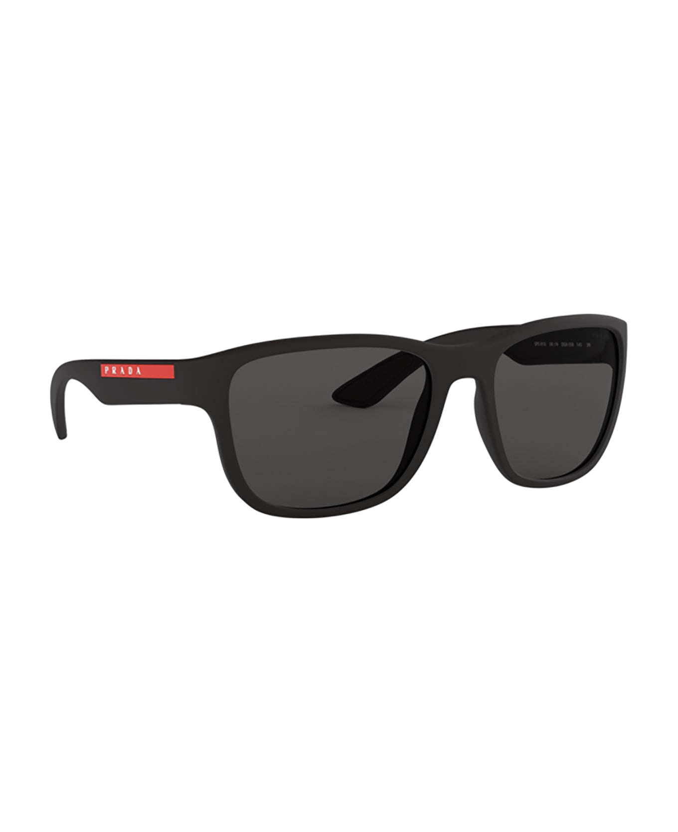 Prada Linea Rossa Ps 01us Black Rubber Sunglasses - Black Rubber