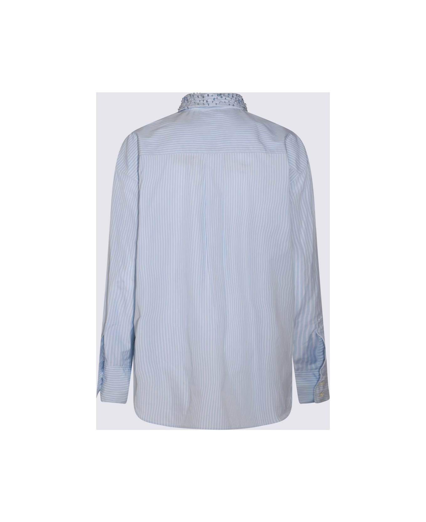 Fabiana Filippi Light Blue Cotton Shirt - Clear Blue