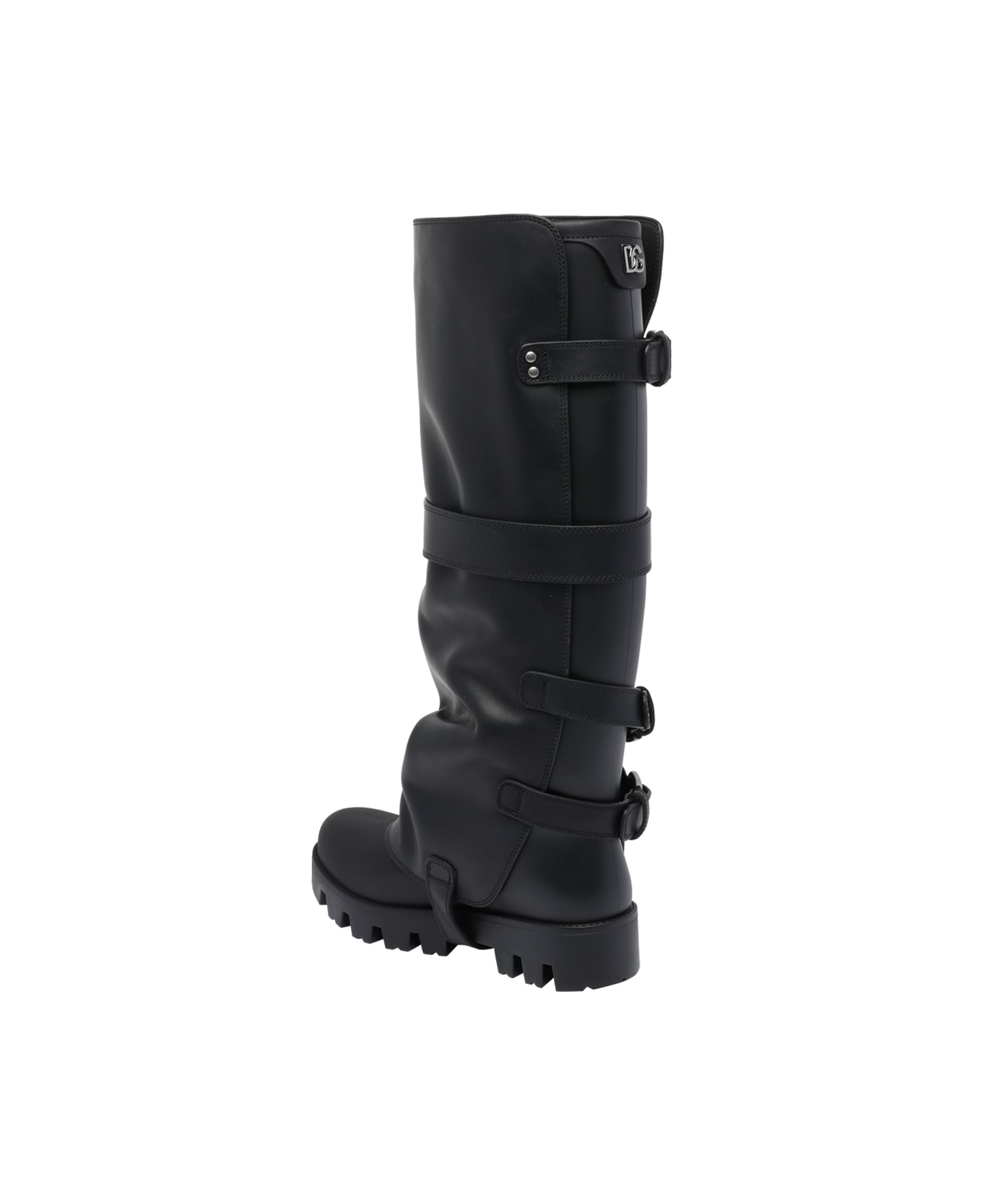Dolce 
Gabbana Buckle Boots - Black