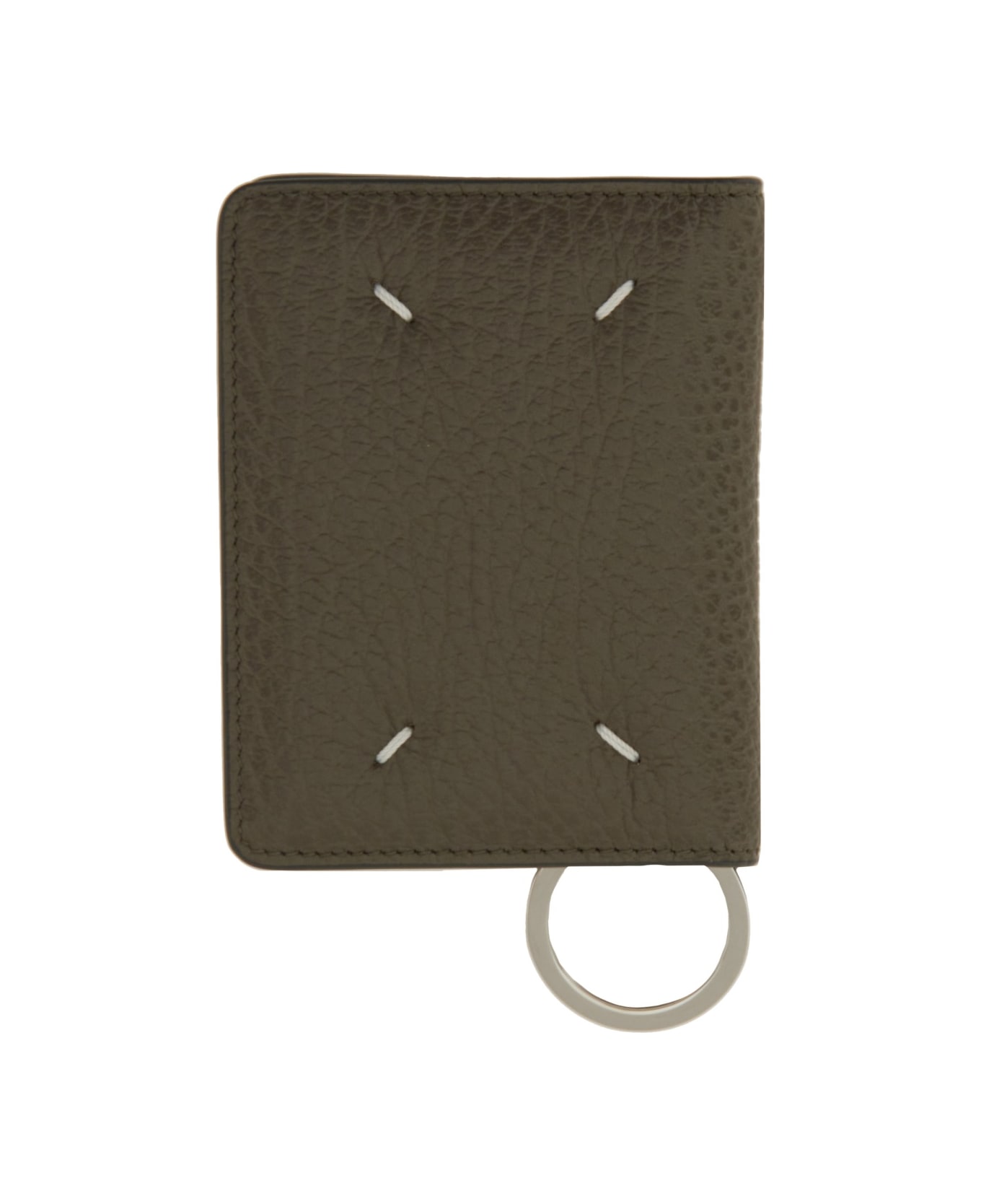 Maison Margiela Bifold Wallet With Key Ring - GREEN