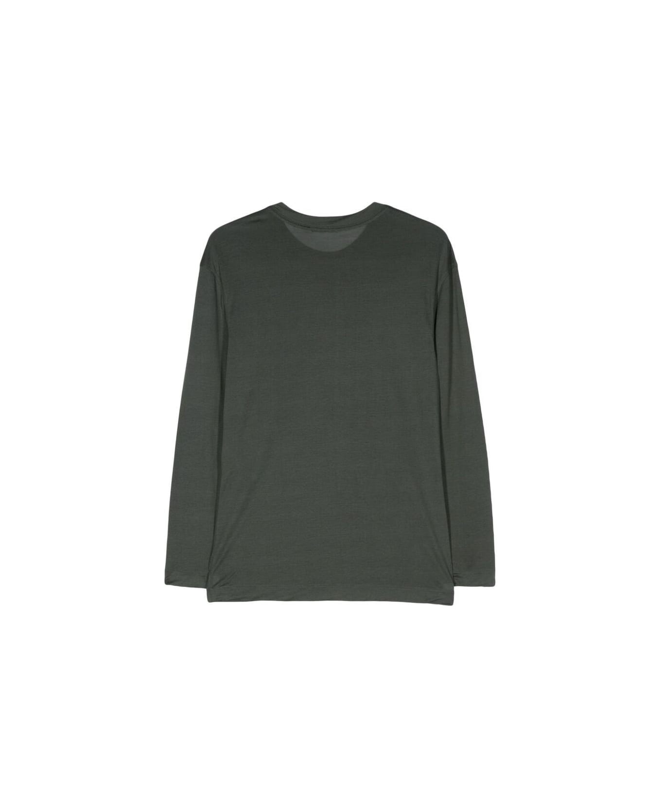 Lemaire Long-sleeved Crewneck T-shirt - Asphalt Tシャツ