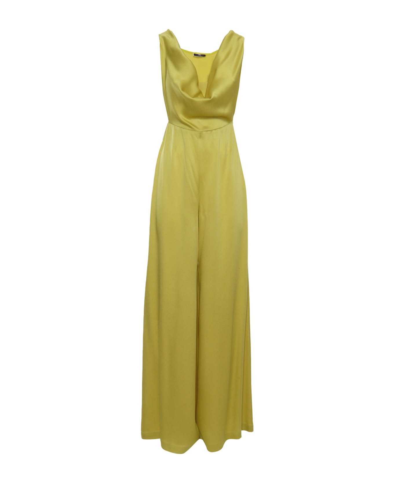 Elisabetta Franchi Elegant Yellow Jumpsuit - YELLOW