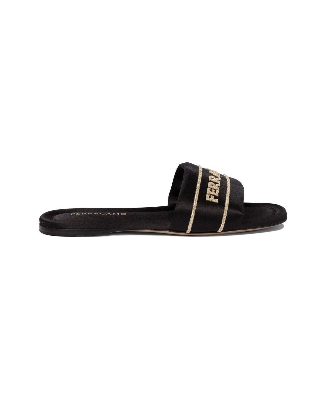 Ferragamo Logo Slides - nero