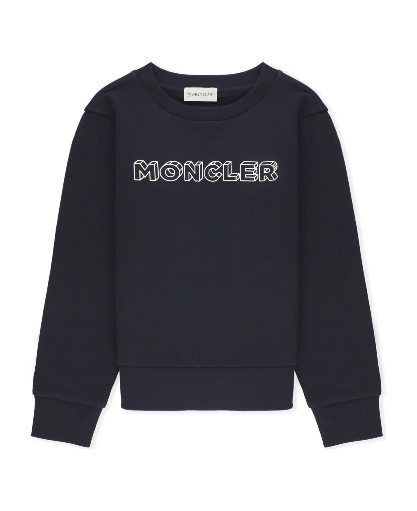 Moncler Sweatshirt With Logo - Blue