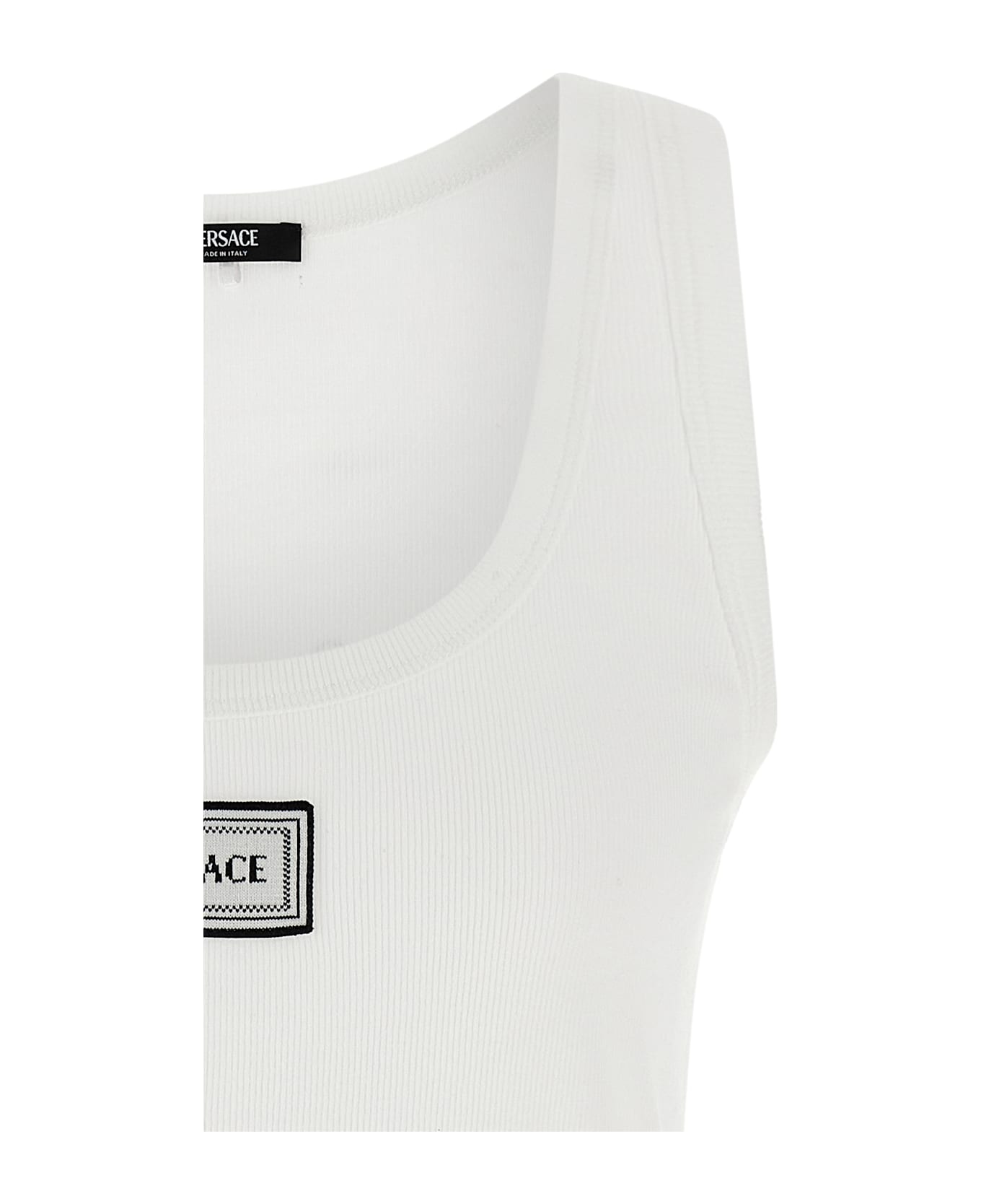 Versace ' 90s Vintage Logo ' Top - White