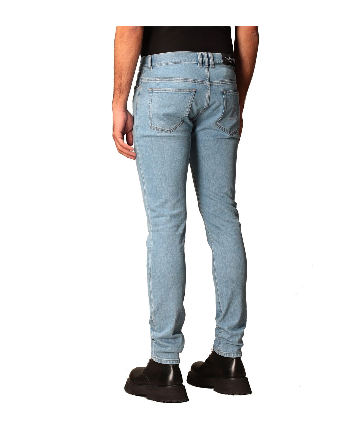 Balmain Slim Fit Jeans - Blue デニム