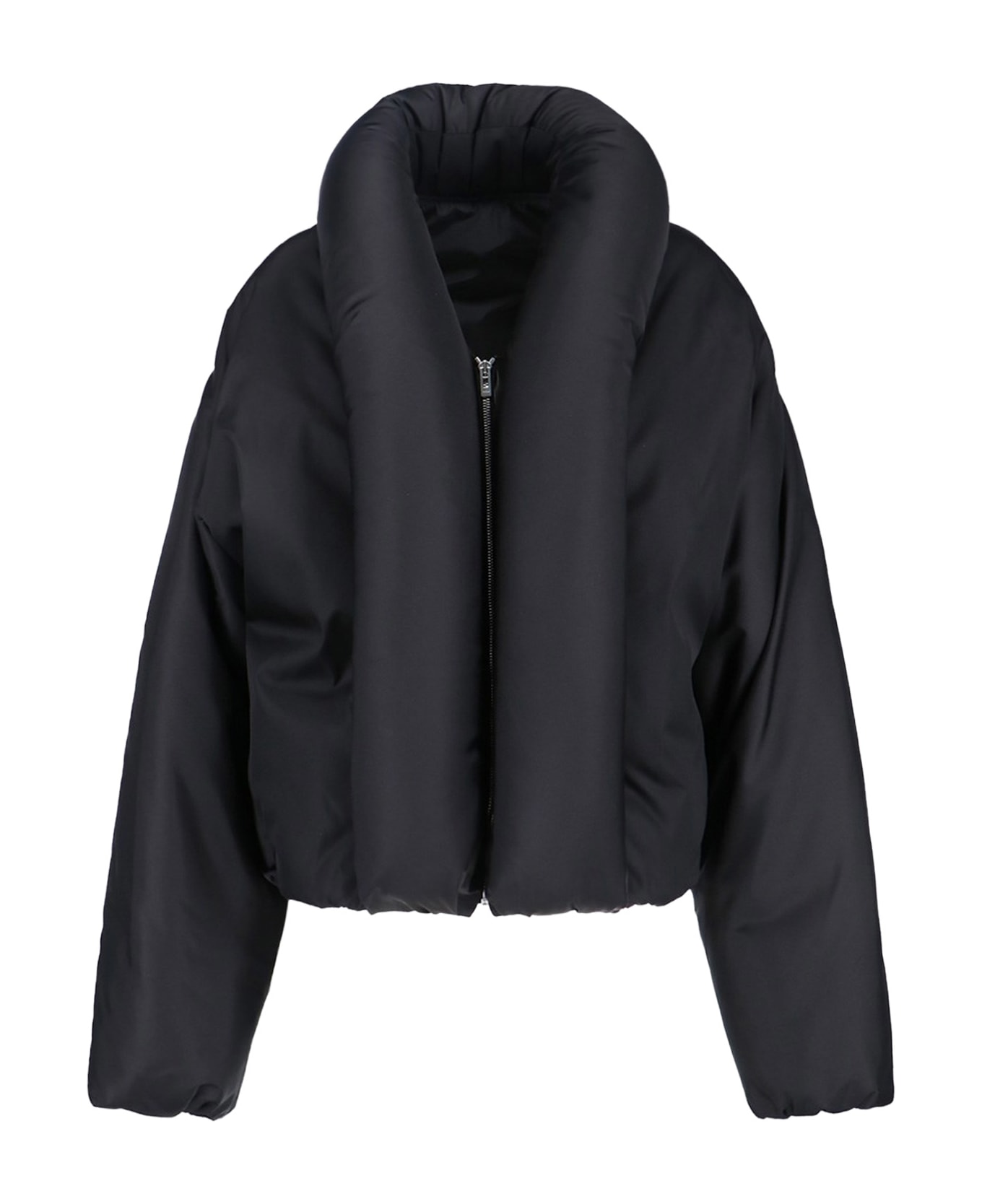 Alaia Padded Taffeta Bomber Jacket - NOIR ALAIA