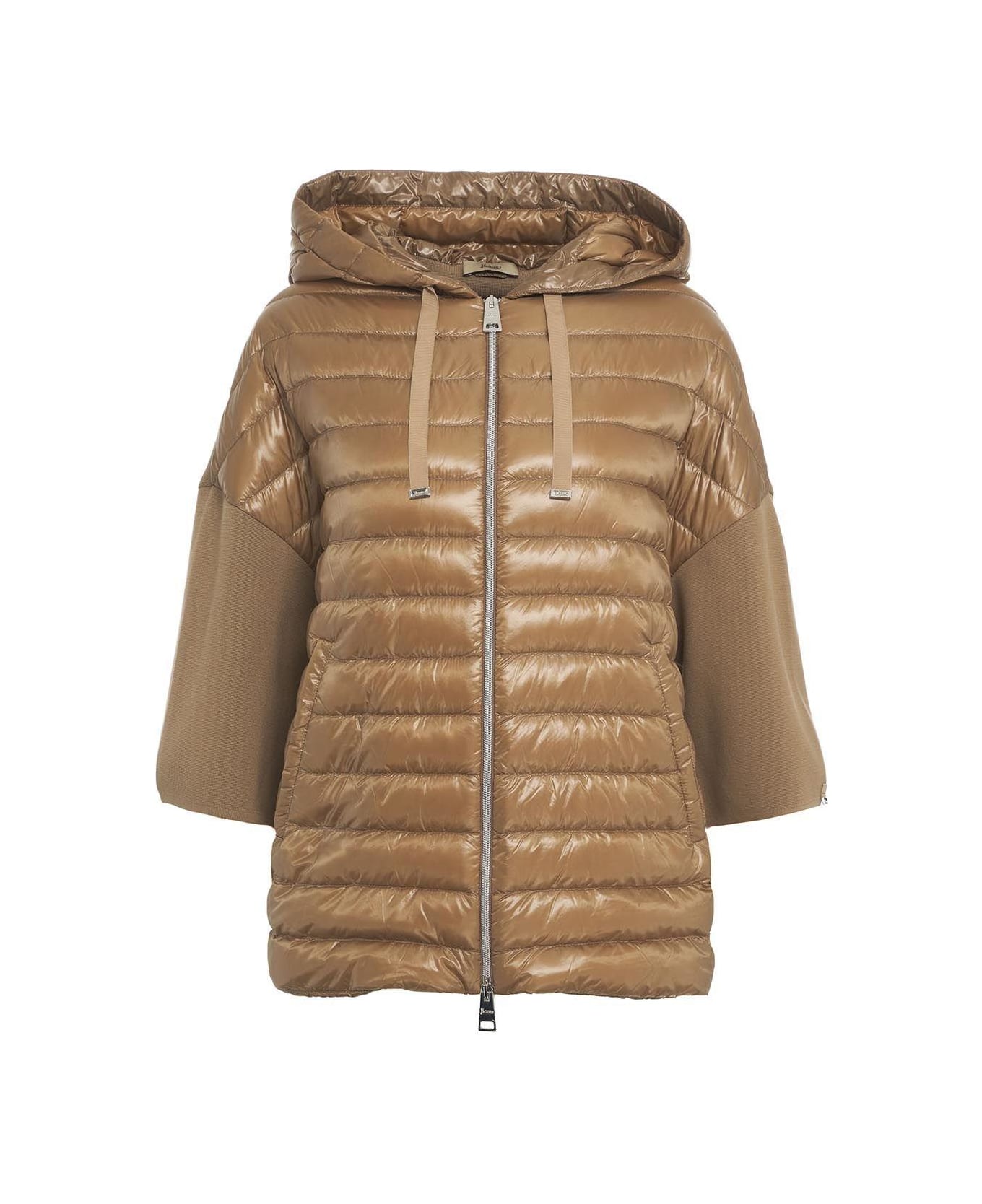 Herno Hooded Quilted Down Jacket - Camel