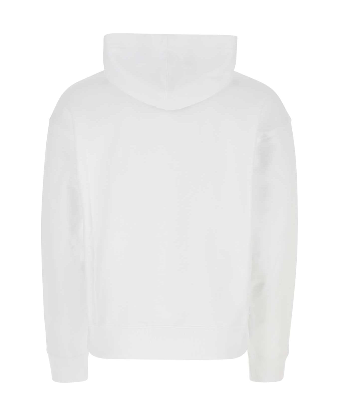 Moschino White Cotton Sweatshirt - 1001