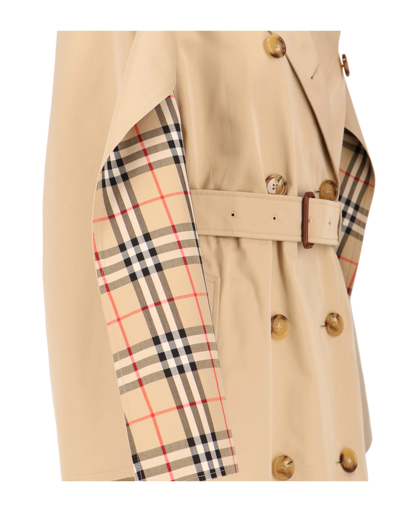 Burberry Double-breasted Trench Coat - Beige