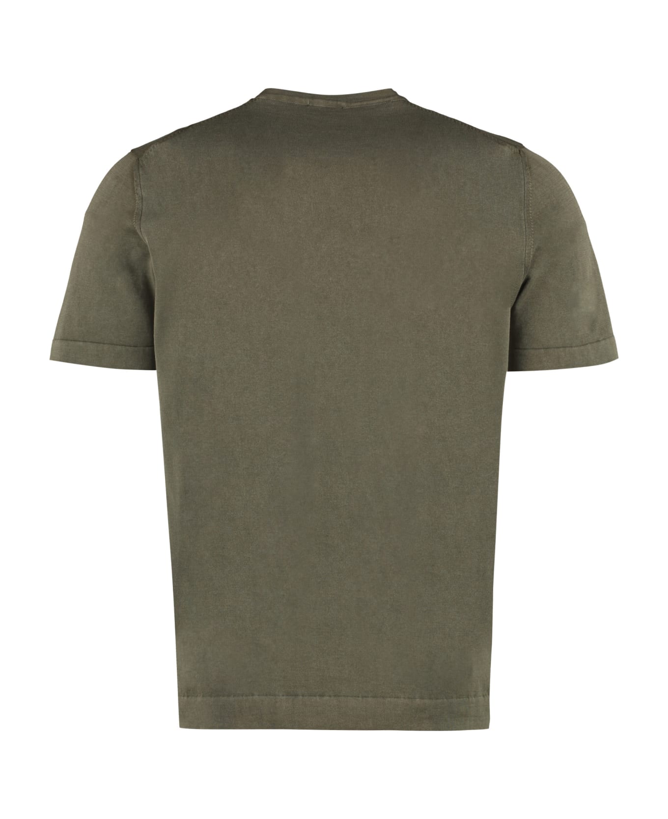 Drumohr Cotton Crew-neck T-shirt - green