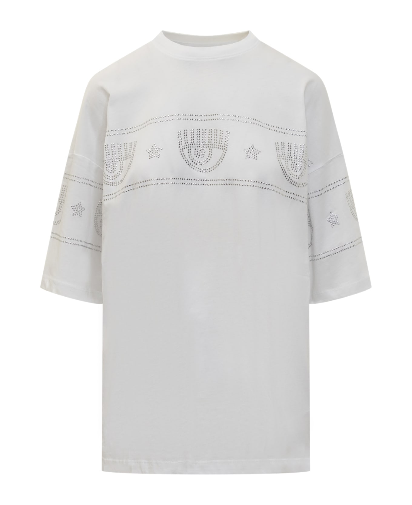 Chiara Ferragni Logomania 640 T-shirt - WHITE Tシャツ