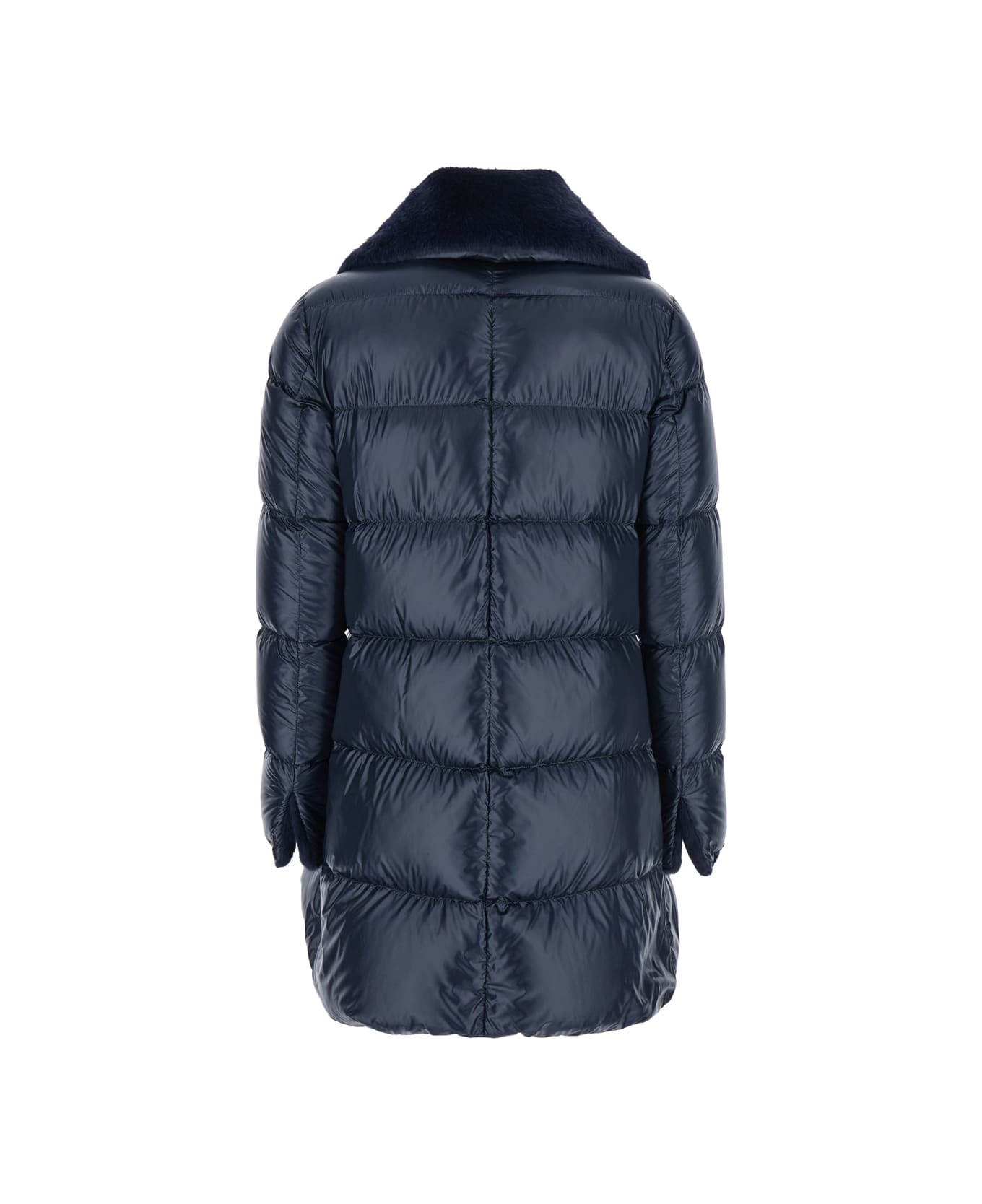Herno Long Puffer Jacket - Blu