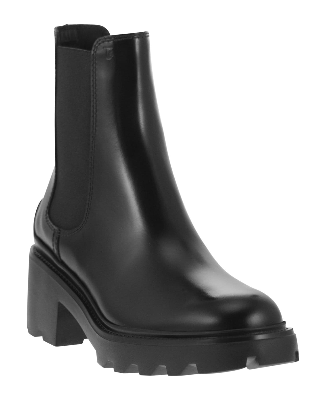 Tod's Leather Ankle Boot - Black