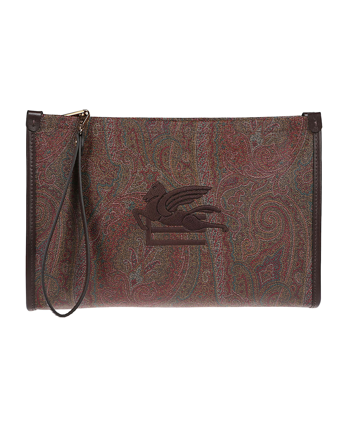 Etro Large Arnica Pochette - Marrone