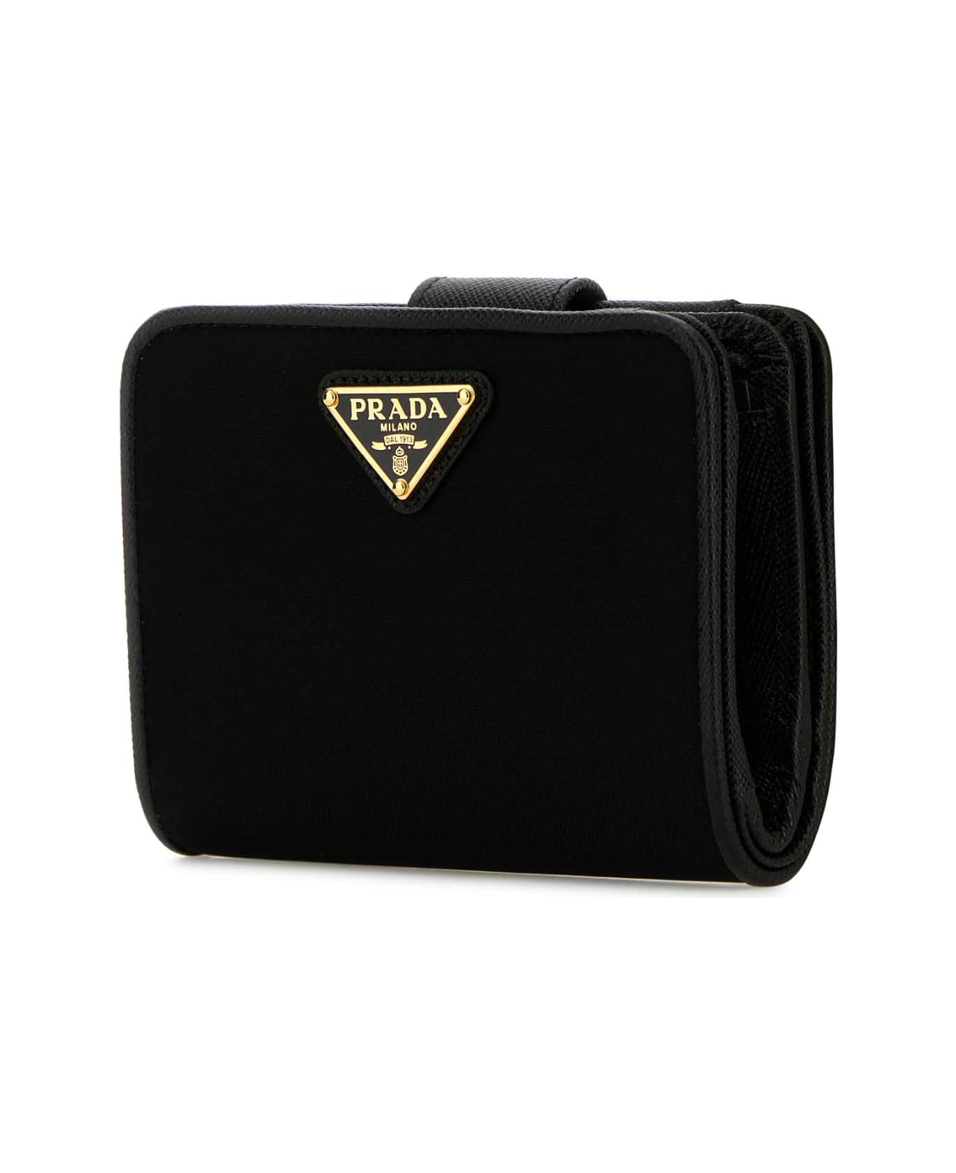 Prada Black Nylon And Leather Wallet - NERO