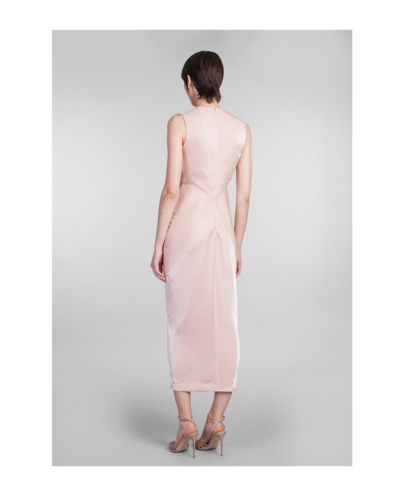 Costarellos Franca Dress In Rose-pink Polyester - rose-pink