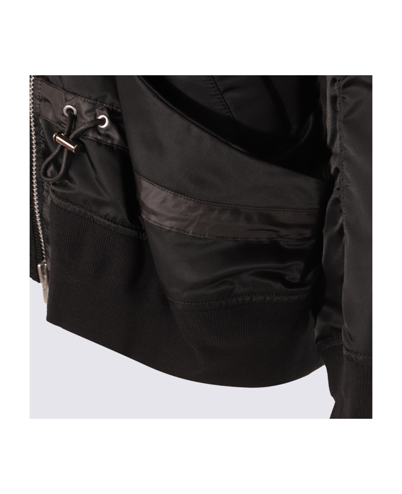 Sacai Black Nylon Casual Jacket - Black