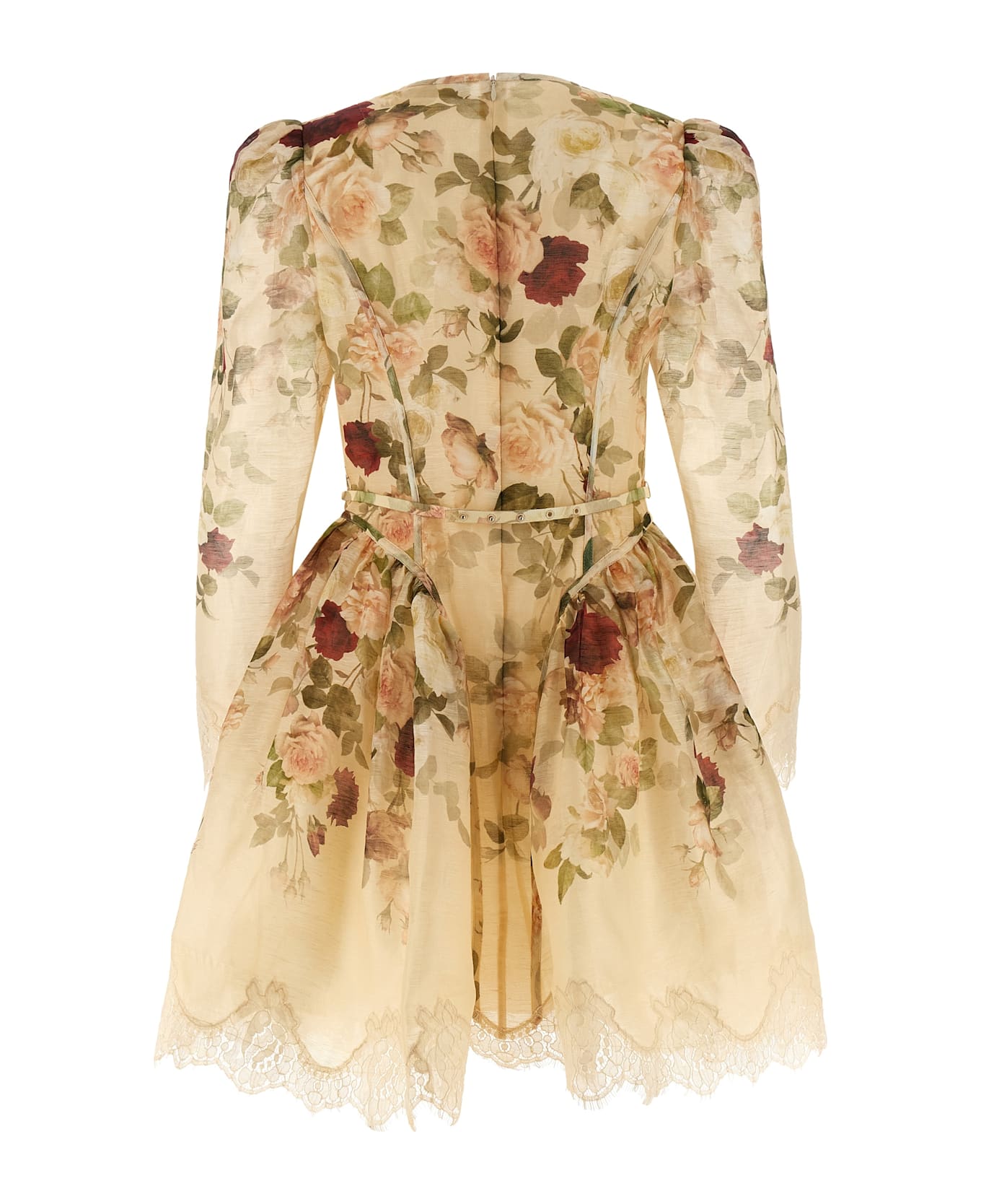 Zimmermann 
hypnotic Lace Trim Mini
 Dress - Pink