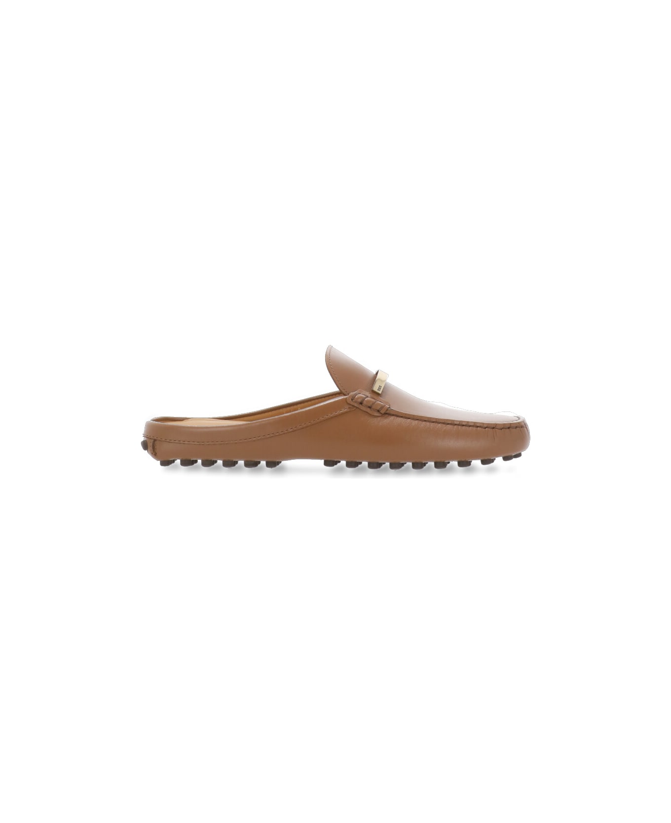 Tod's Leather Sabot - Brown