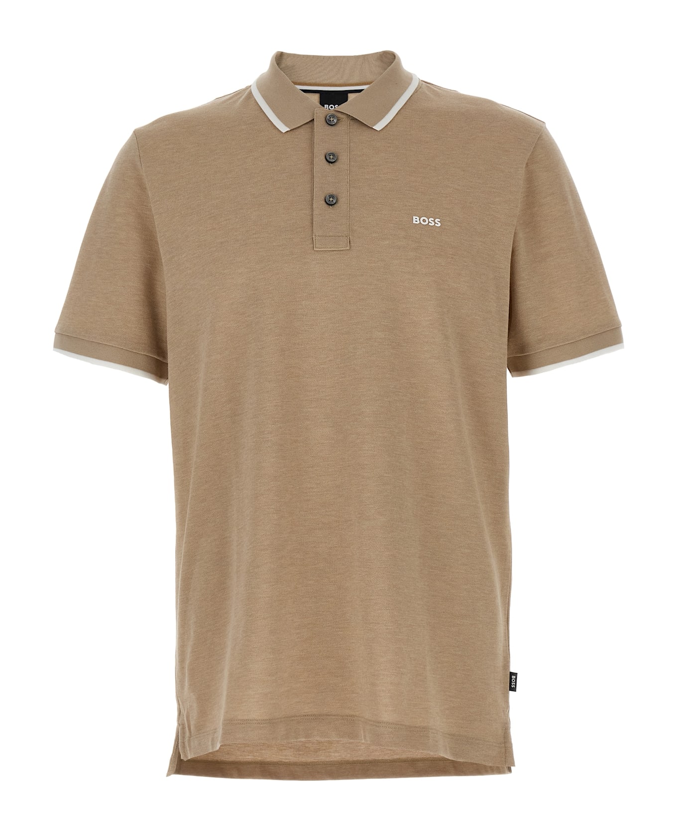 Hugo Boss 'parlay 190' Polo Shirt - Beige