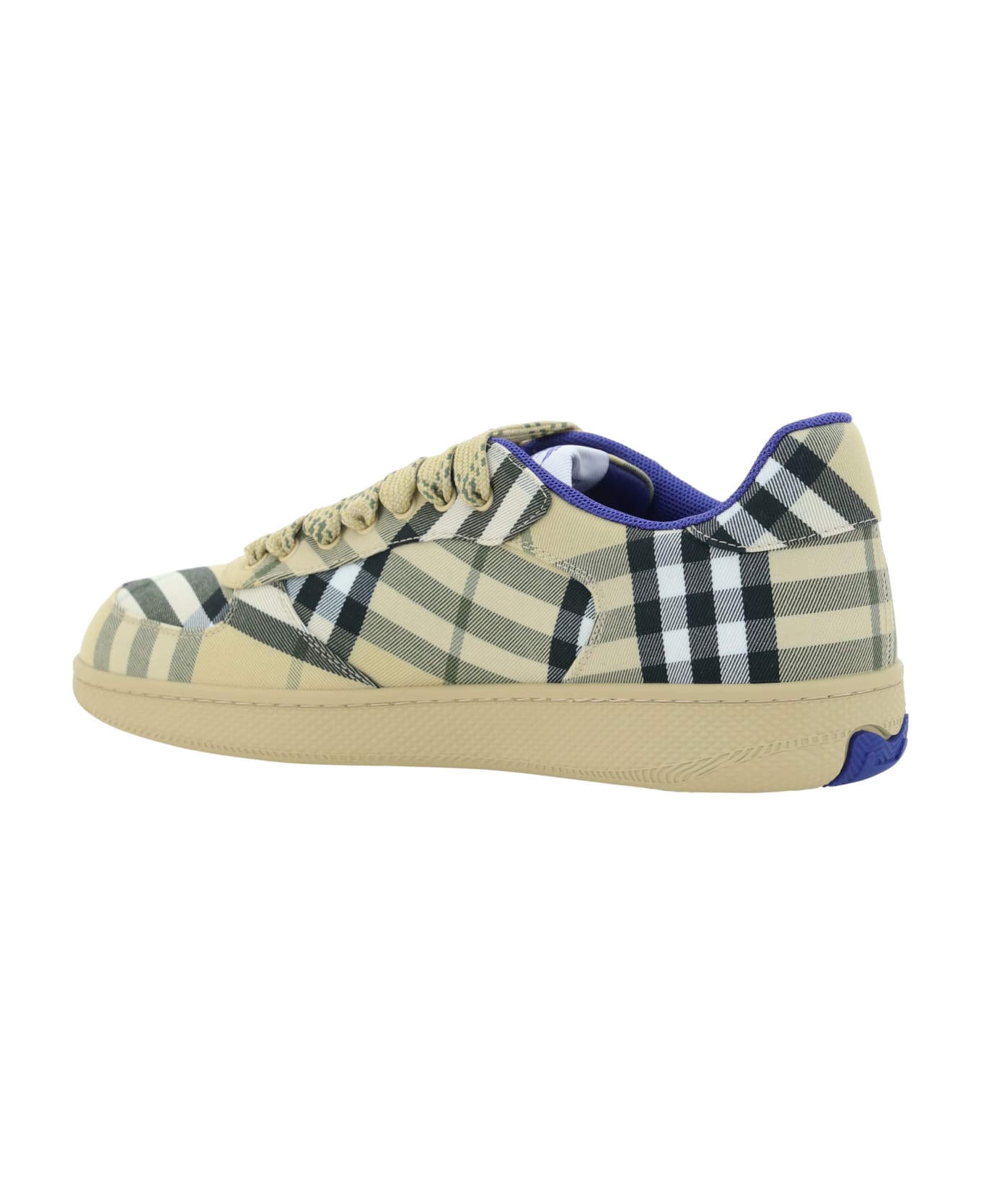 Burberry Seasonal Check Beige Sneakers - Grain Ip Check