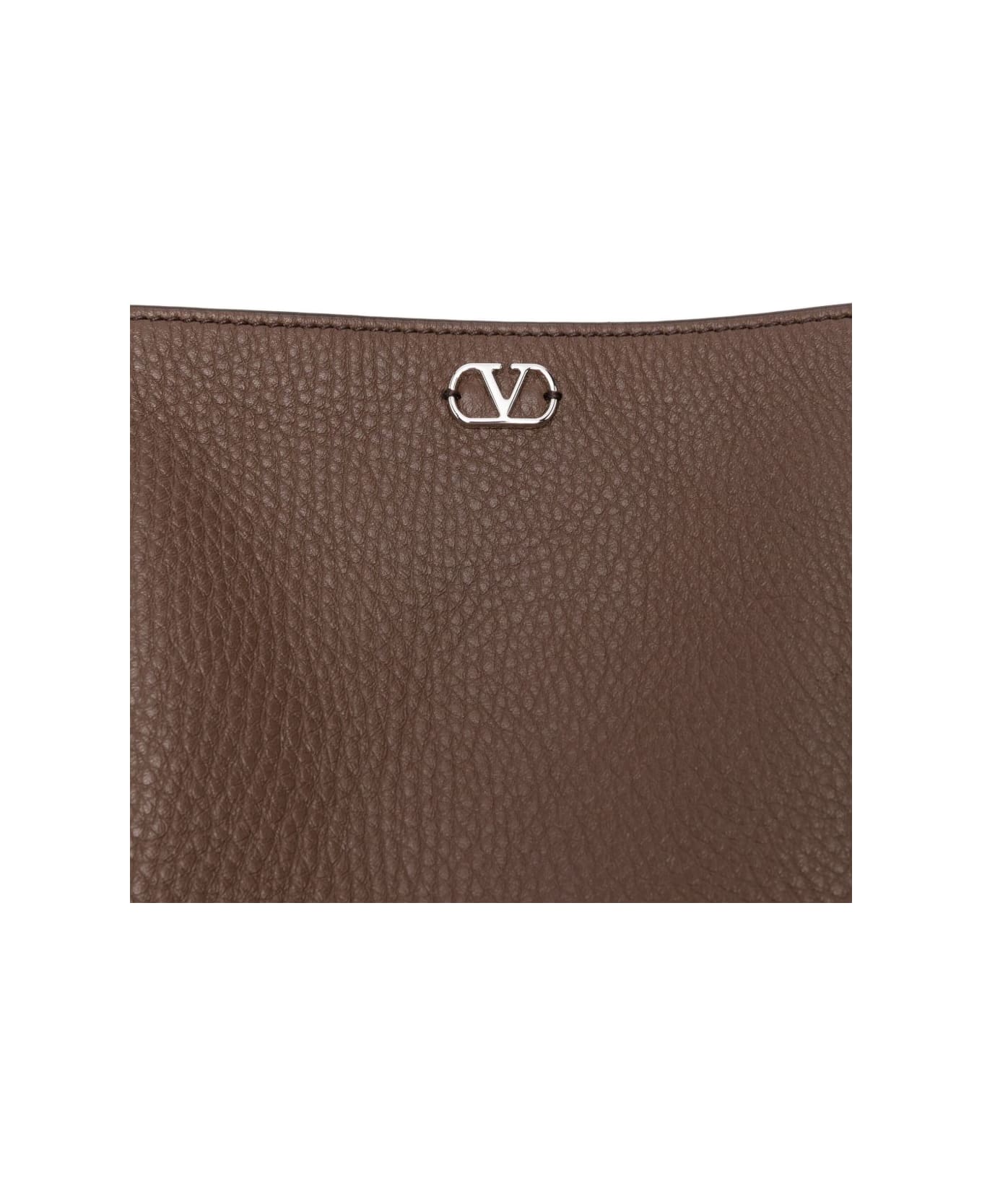 Valentino Garavani Nellcote Small Leather Crossbody Bag - Brown