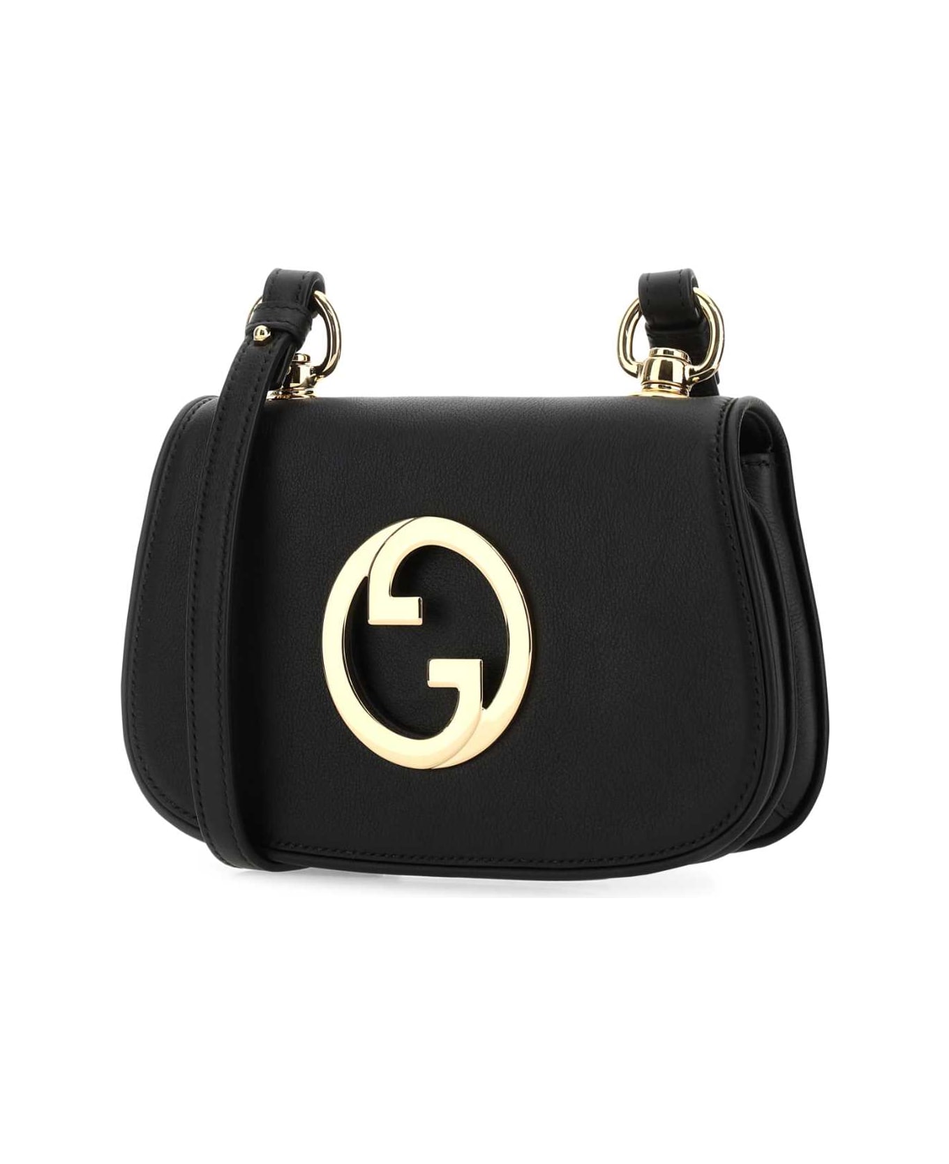 Gucci Black Leather Gucci Blondie Crossbody Bag - Multicolor