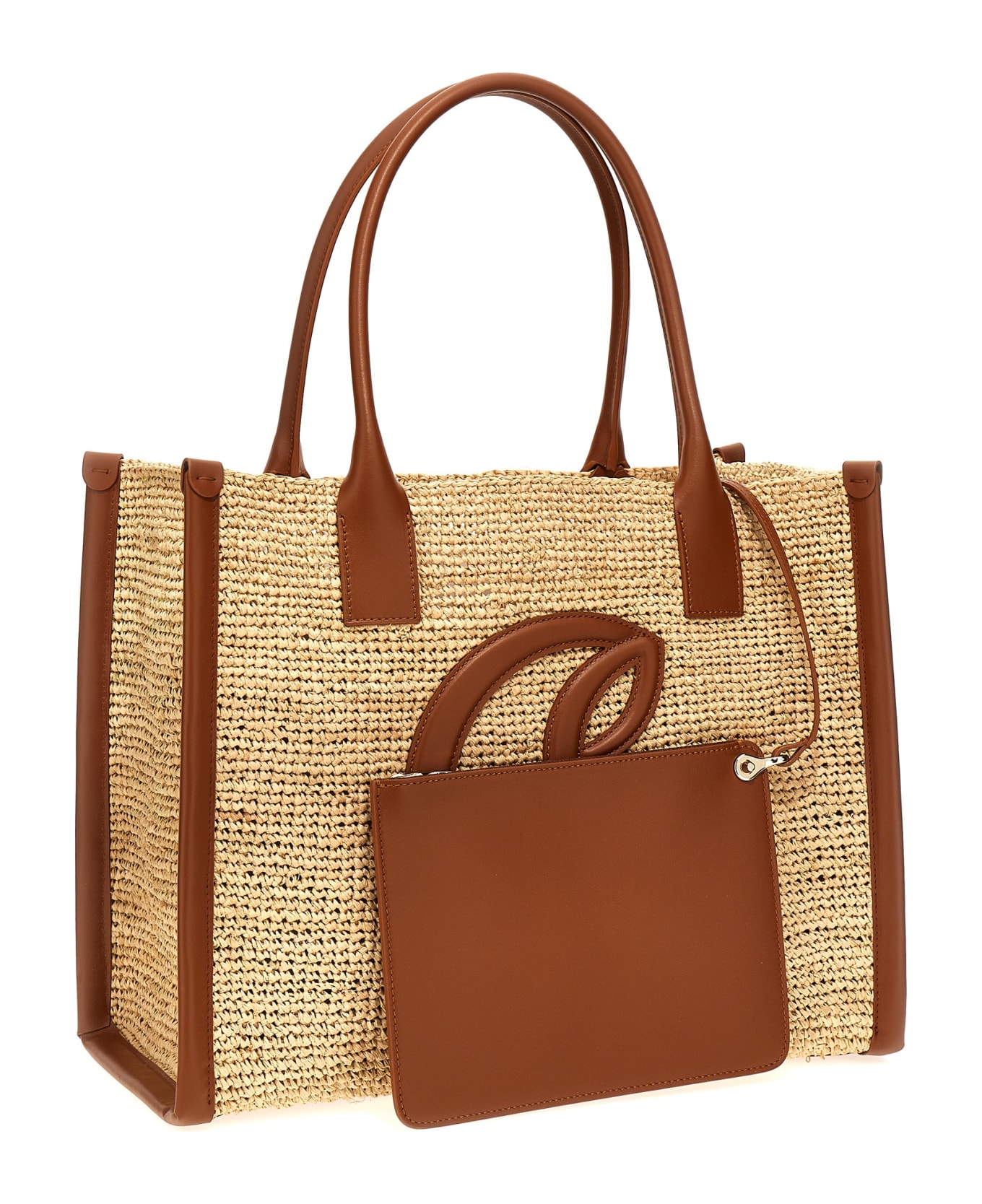 Christian Louboutin 'by My Sid' Big Shopping Bag - Natural/cuoio