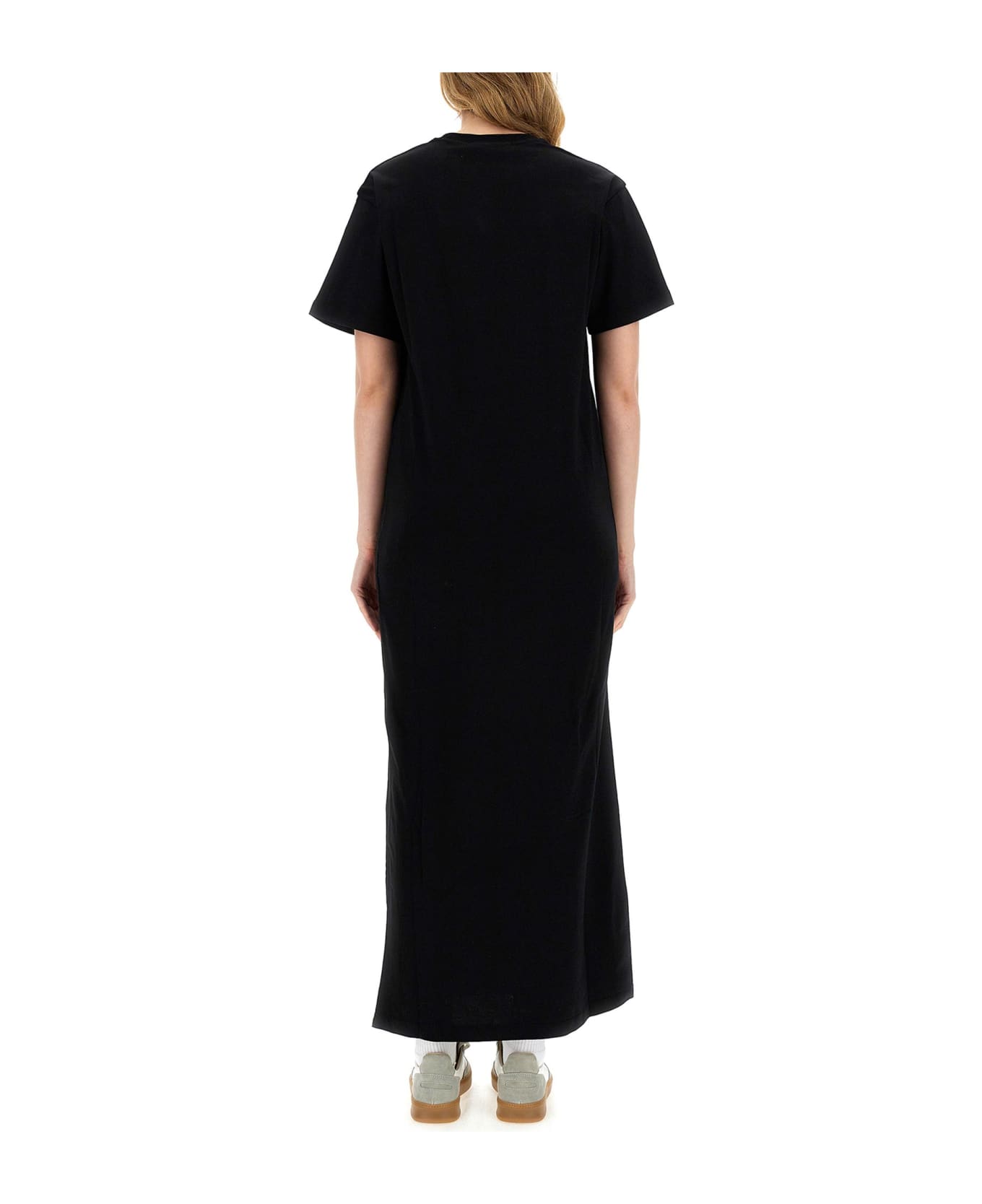 MSGM Dress With Logo - Black ワンピース＆ドレス