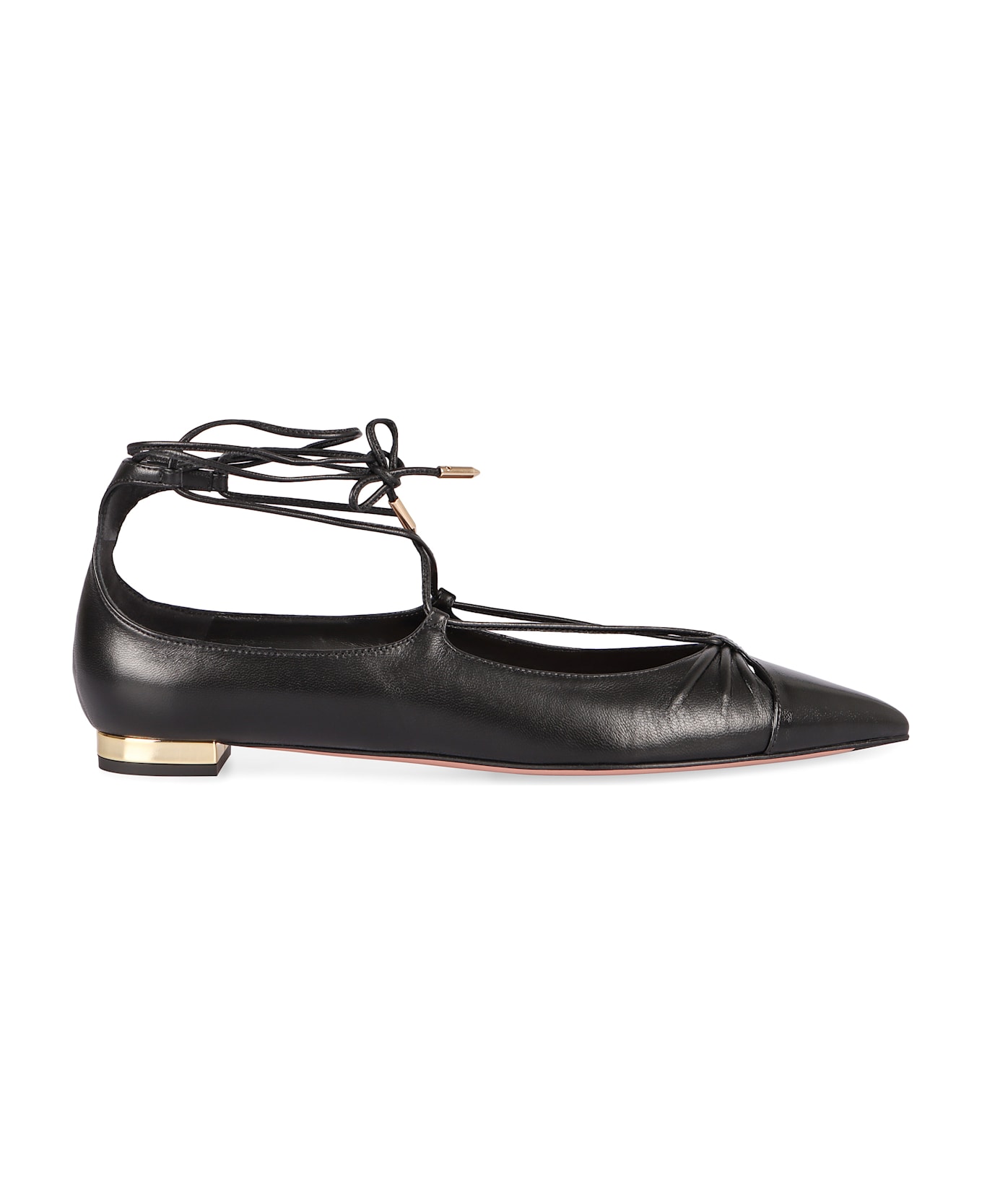 Aquazzura Gabi Pointy-toe Ballet Flats - black