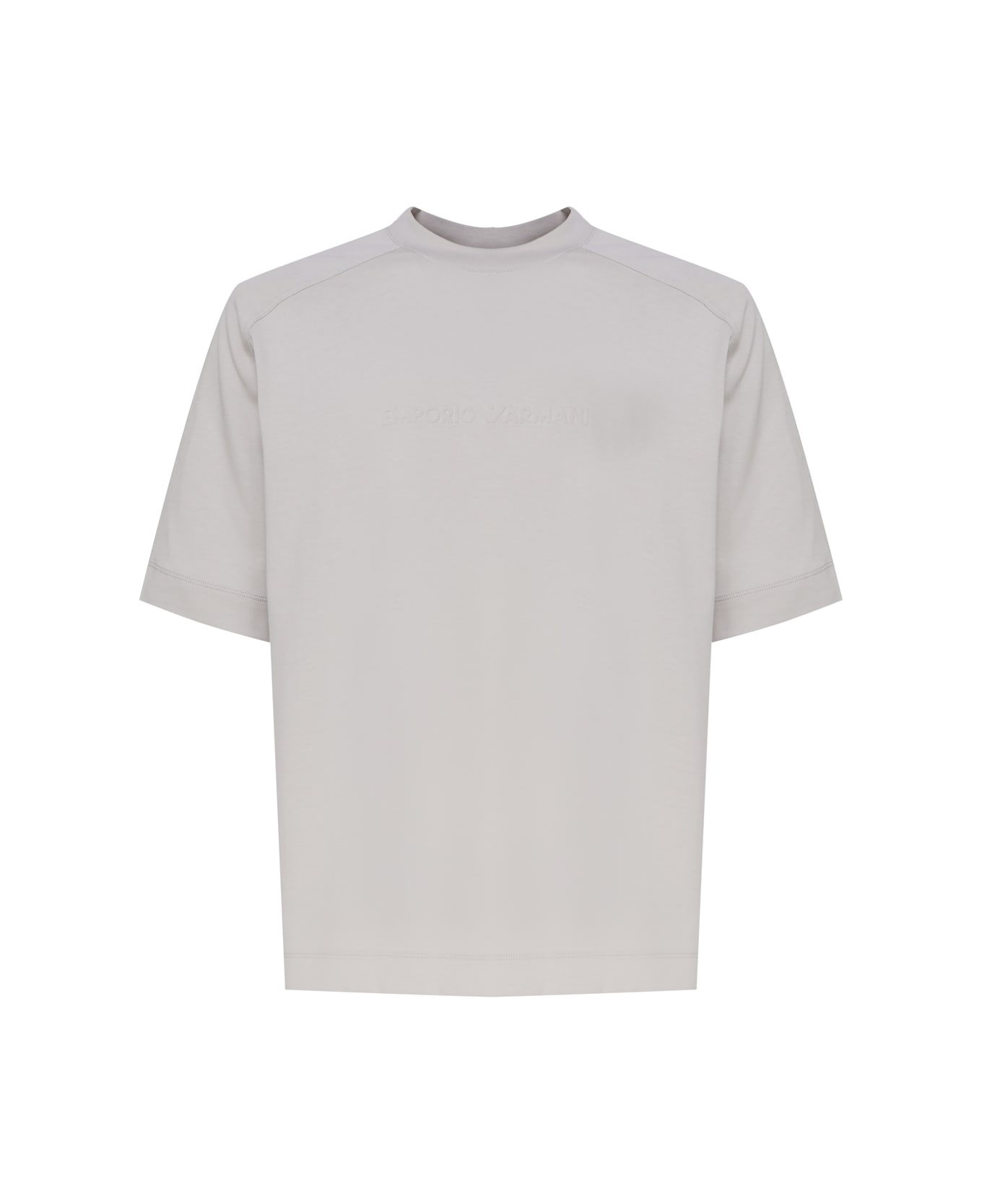 Emporio Armani T-shirt In Cotton - Dove Grey