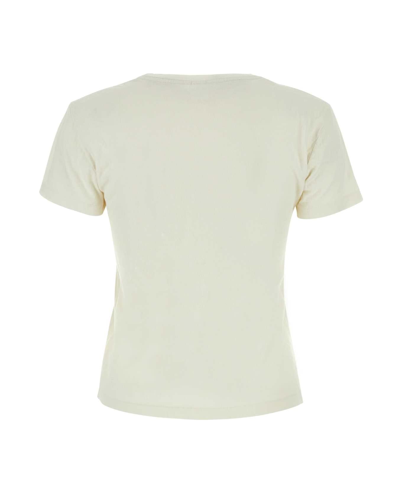 RE/DONE Chalk Cotton T-shirt - VINTAGEWHITE Tシャツ