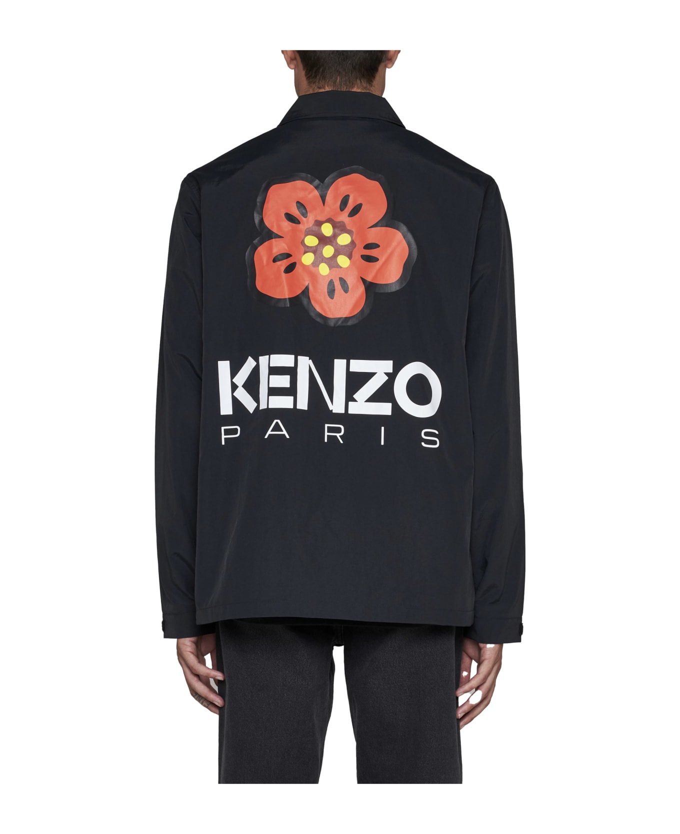 Kenzo Boke Placed Light Coach Jacket - Noir ジャケット