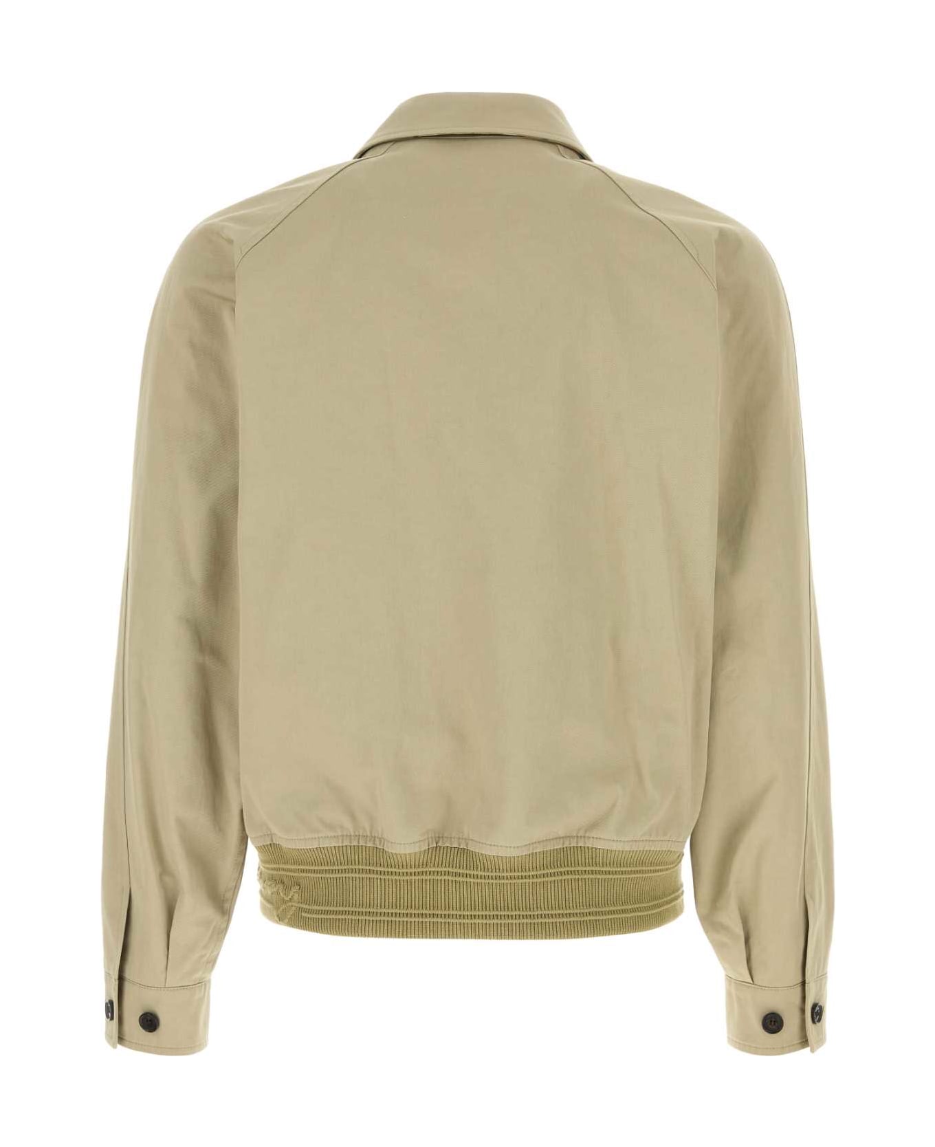 Burberry Khaki Cotton Jacket - SKYLARK