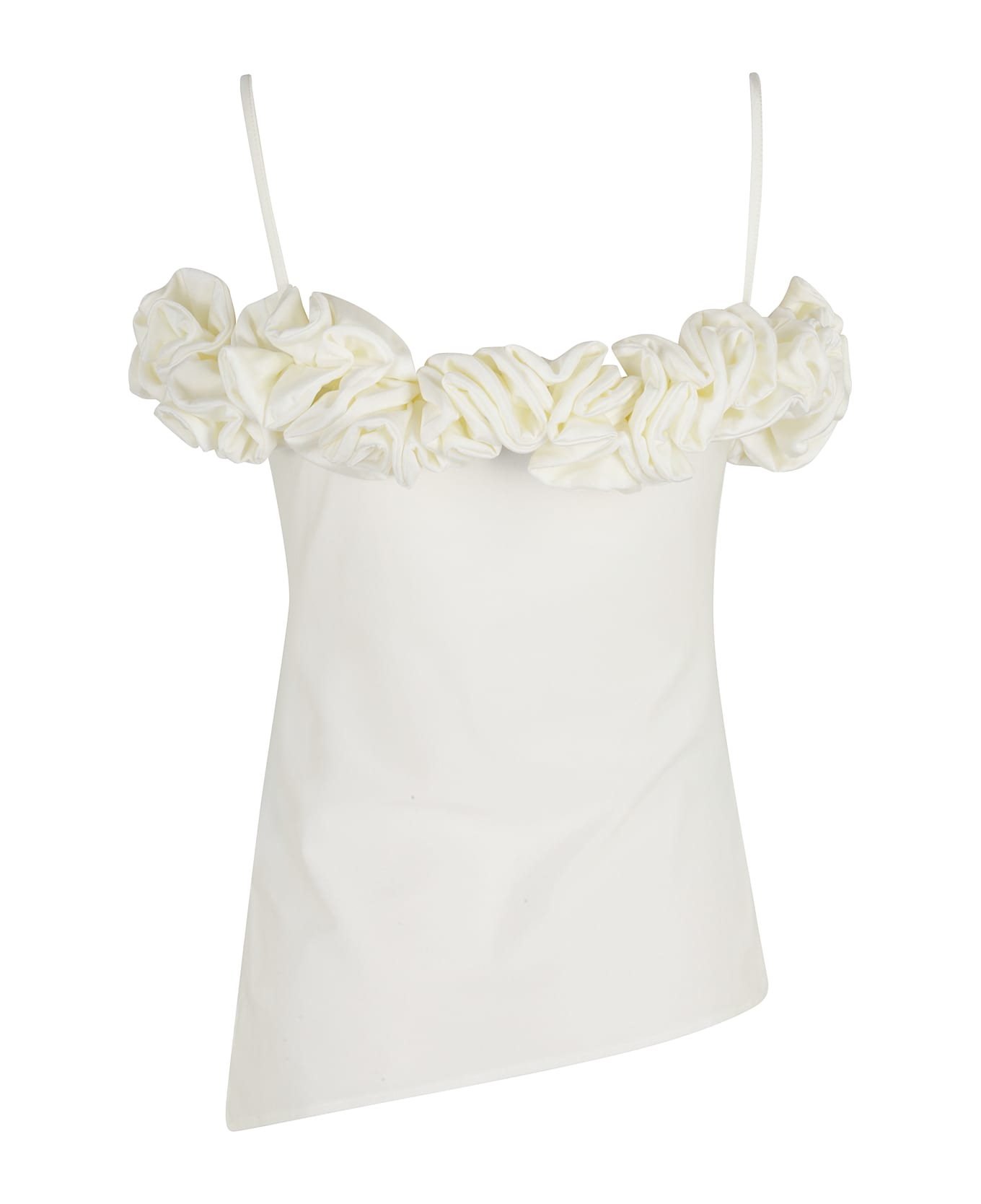 Coperni Ruffle Top - White Avorio Wht