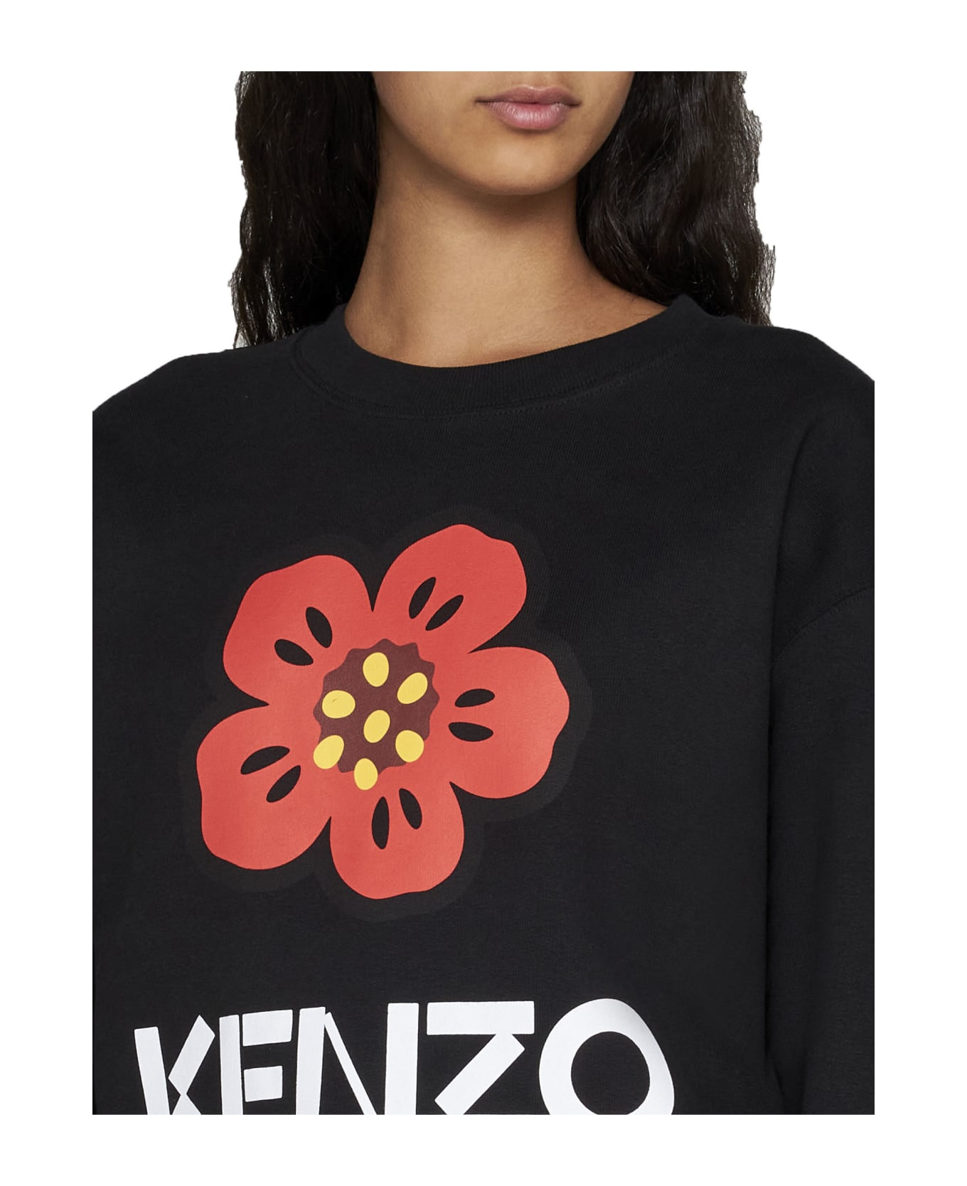 Kenzo Boke Flower Crew Neck Sweatshirt - J Black