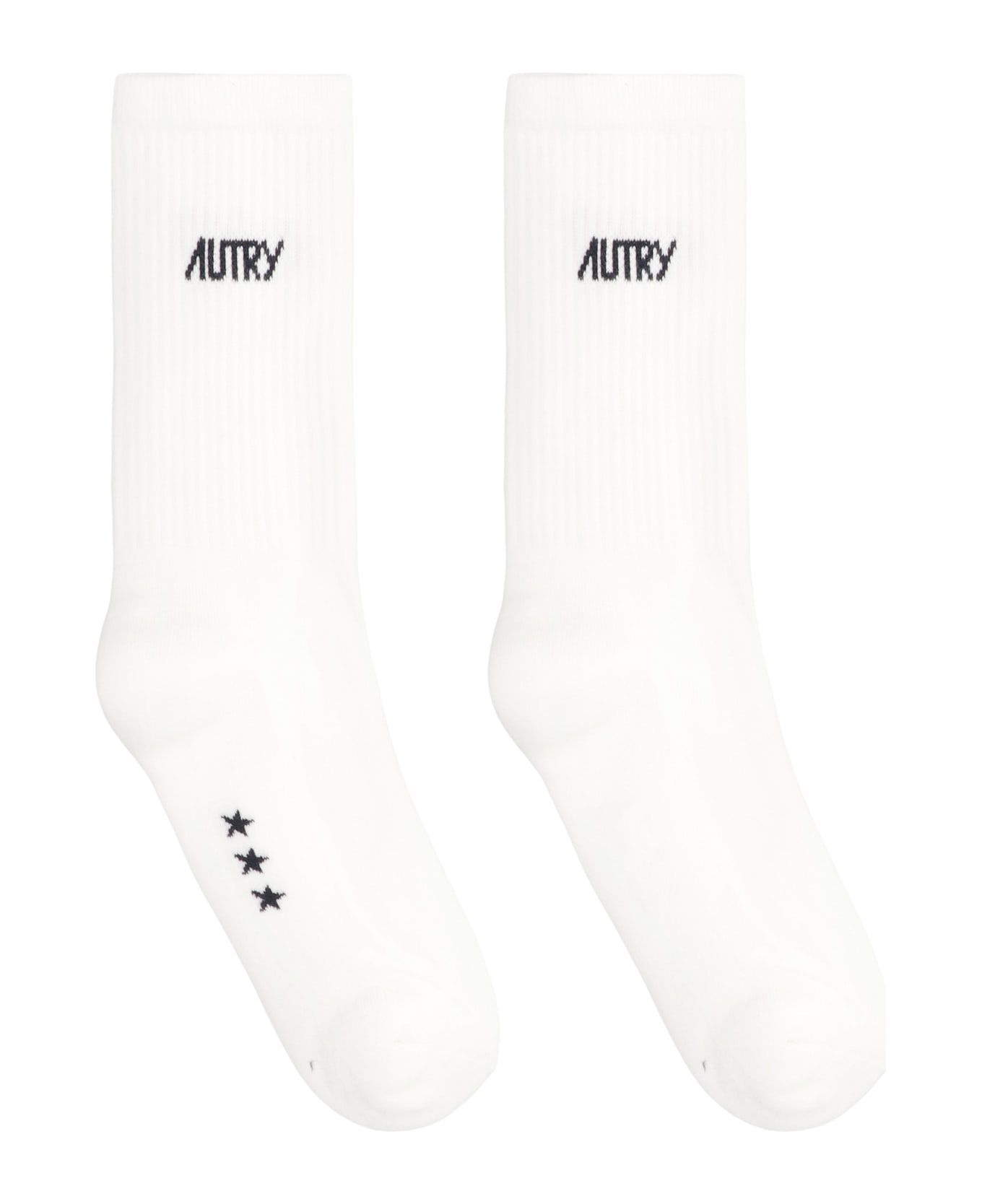 Autry Logo Socks - panna