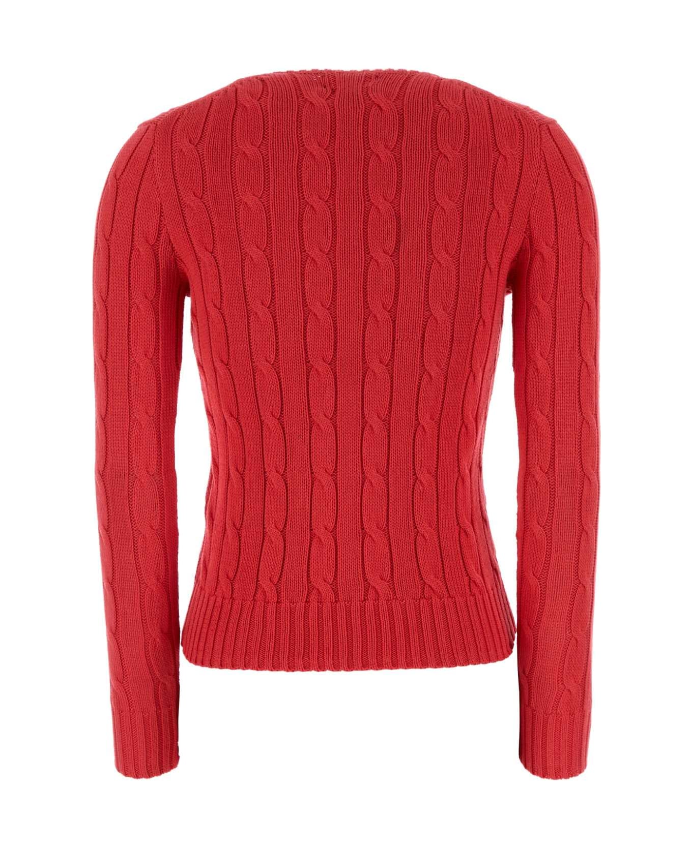 Ralph Lauren Red Cotton Sweater - STARBOARDRED
