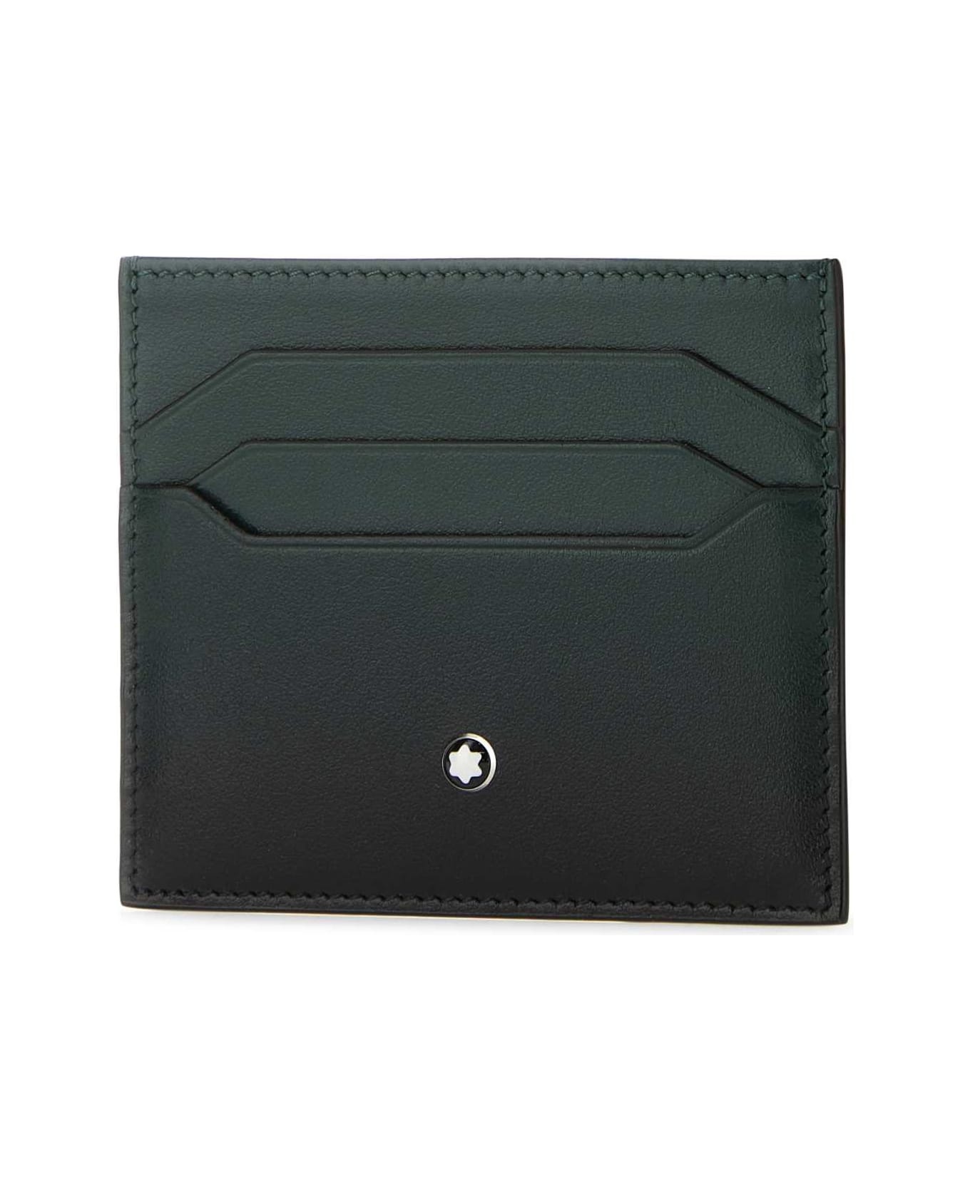 Montblanc Two-tone Leather Card Holder - BRITISHGREEN