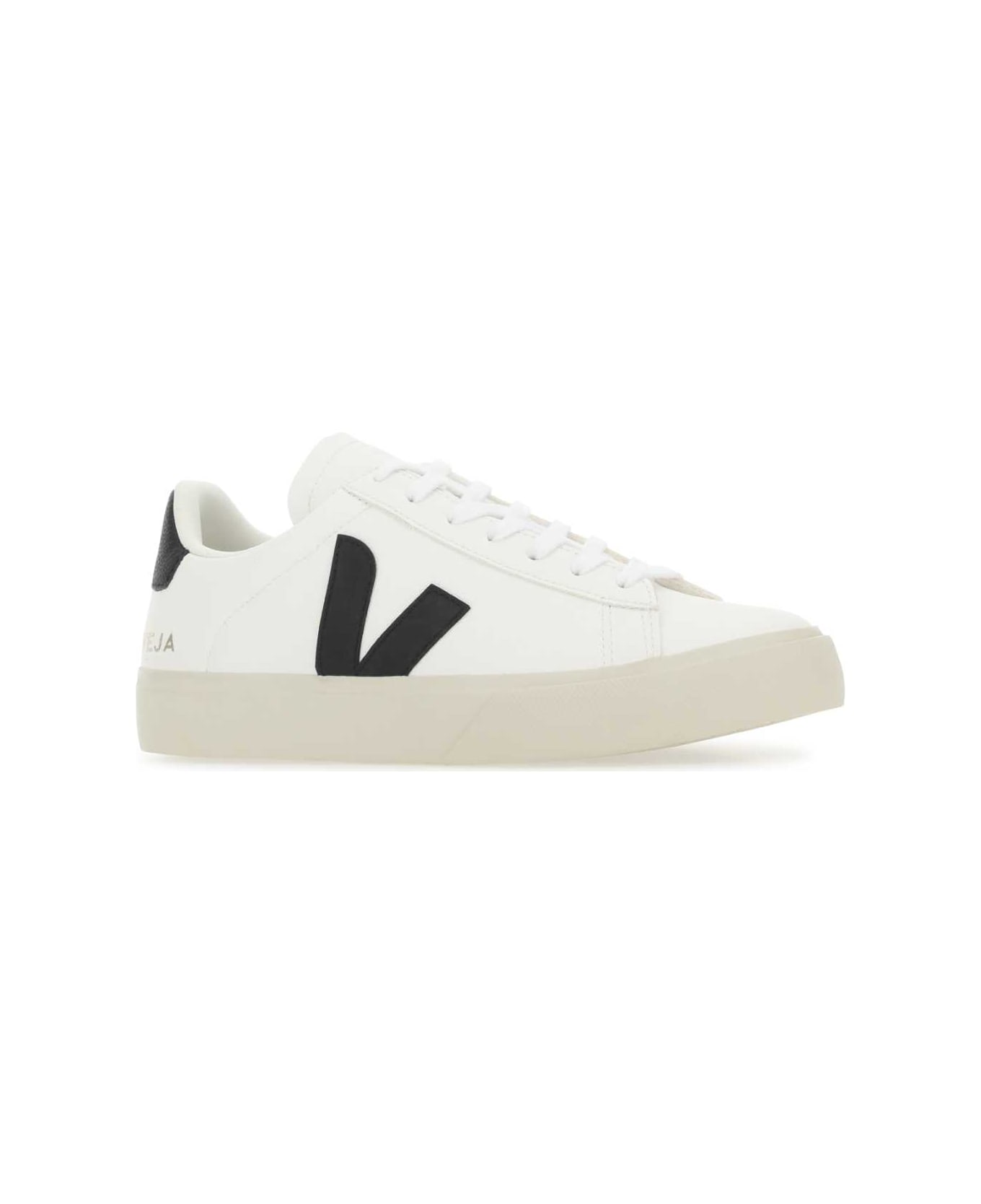 Veja White Chromefree Leather Campo Sneakers - WHITEBLACK
