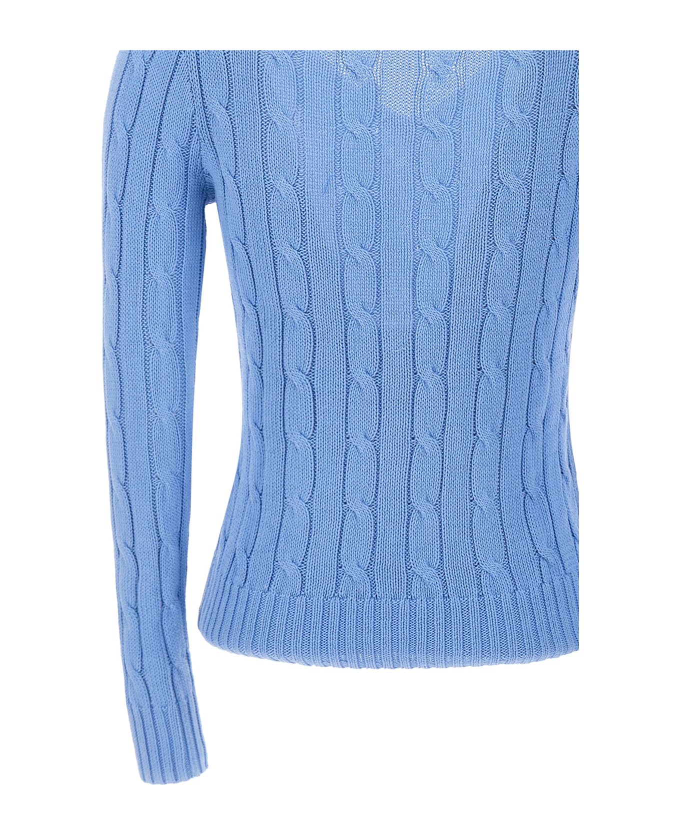 Polo Ralph Lauren "classic" Pima Cotton Sweater - LILAC ニットウェア