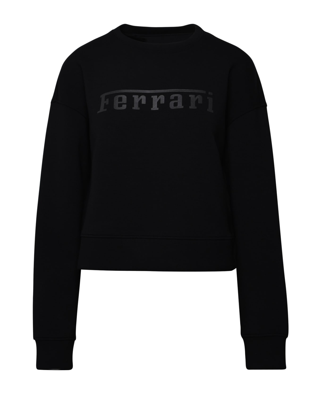 Ferrari Black Viscose Blend Sweatshirt - Black
